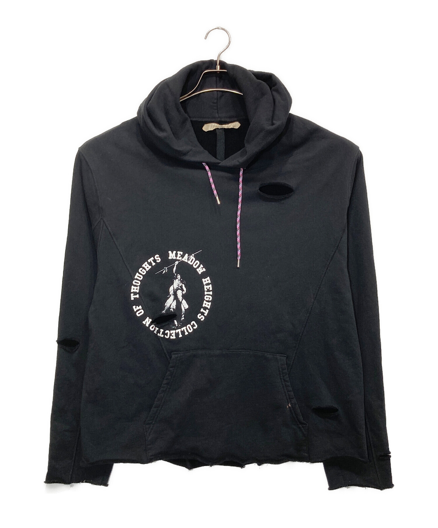中古・古着通販】OFFWHITE (オフホワイト) ダメージ加工パーカー