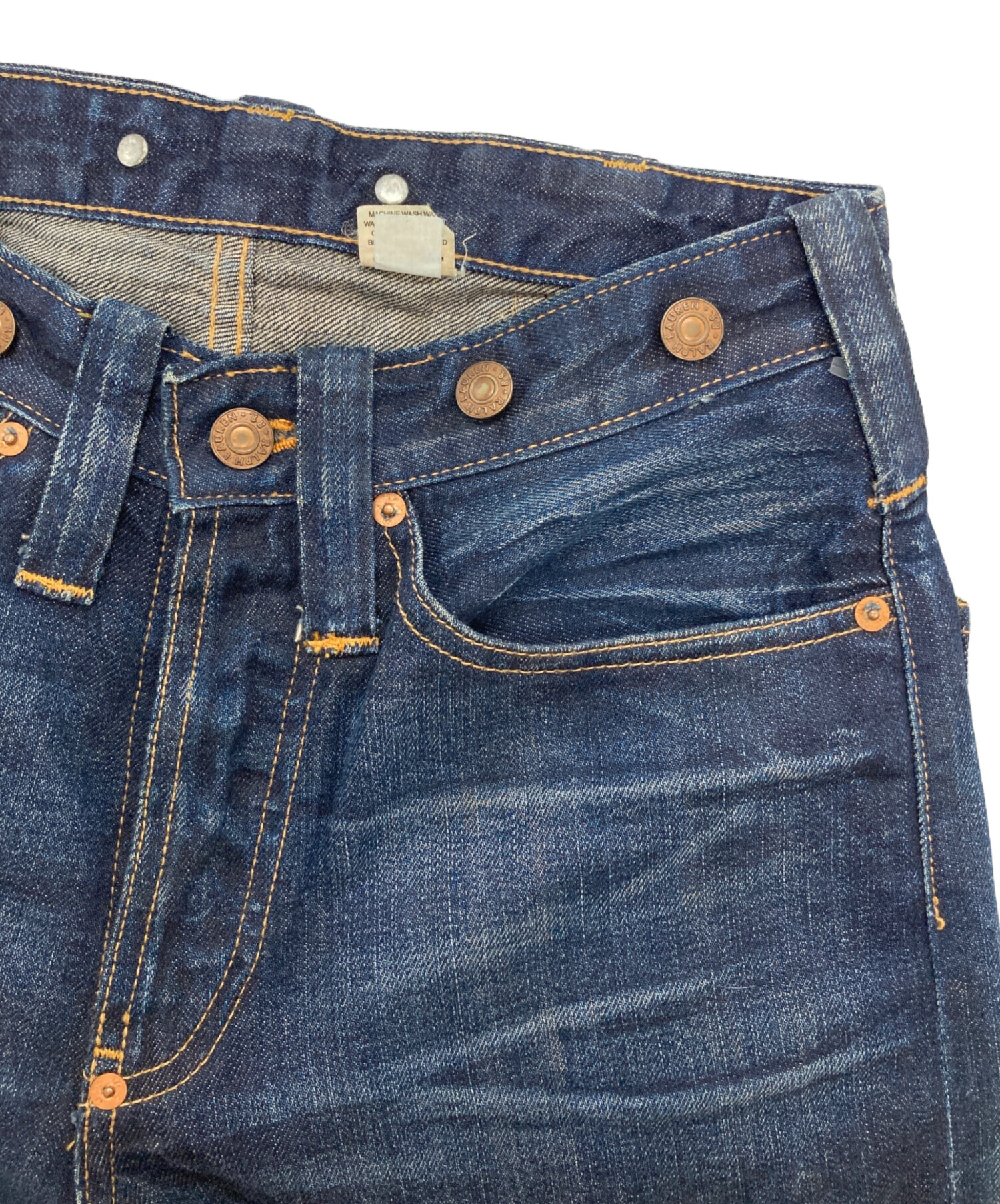 中古・古着通販】RRL (ダブルアールエル) セルビッチ加工デニムパンツ