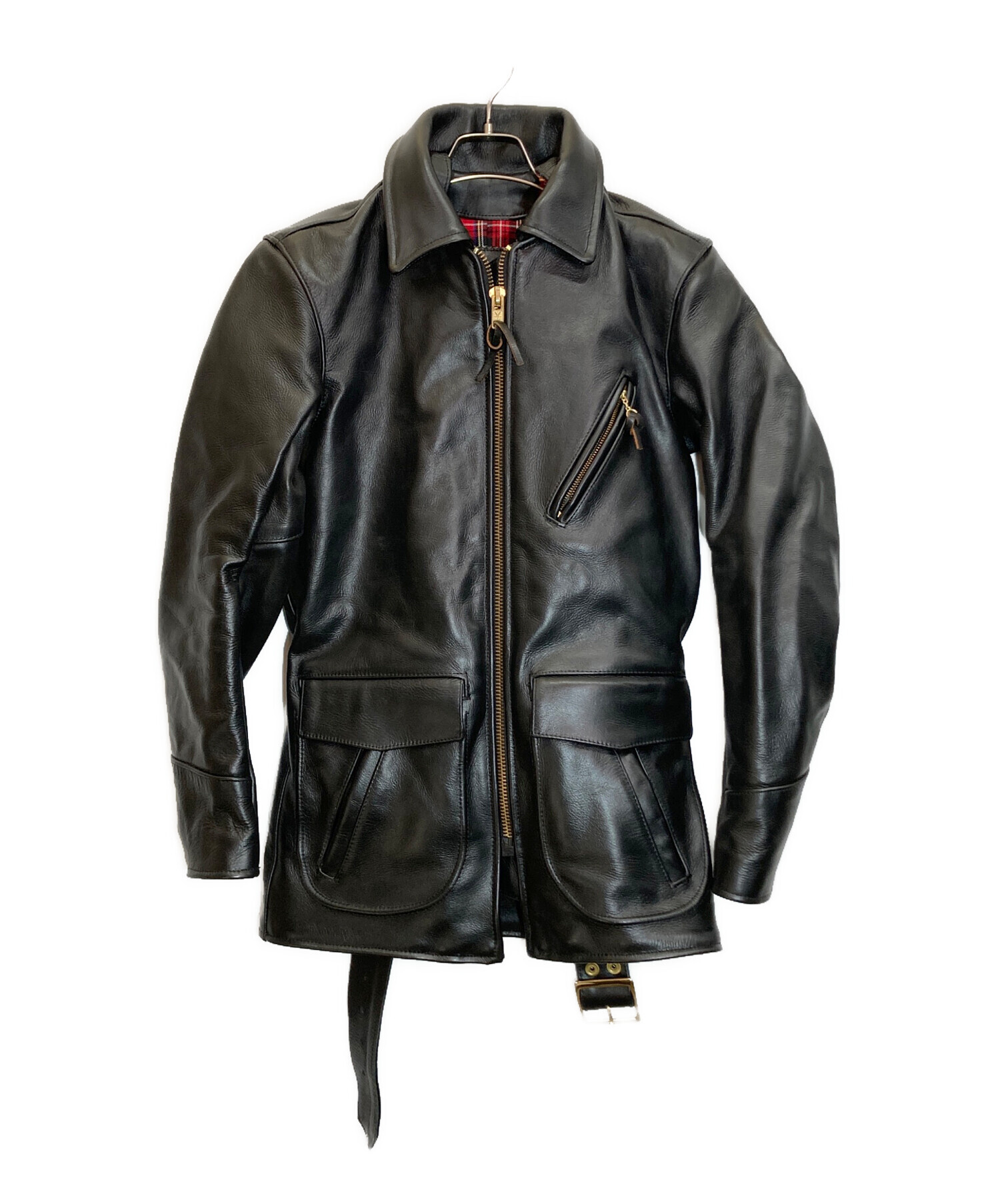 中古・古着通販】VANSON (バンソン) J 3/4 CAR COAT ブラック サイズ