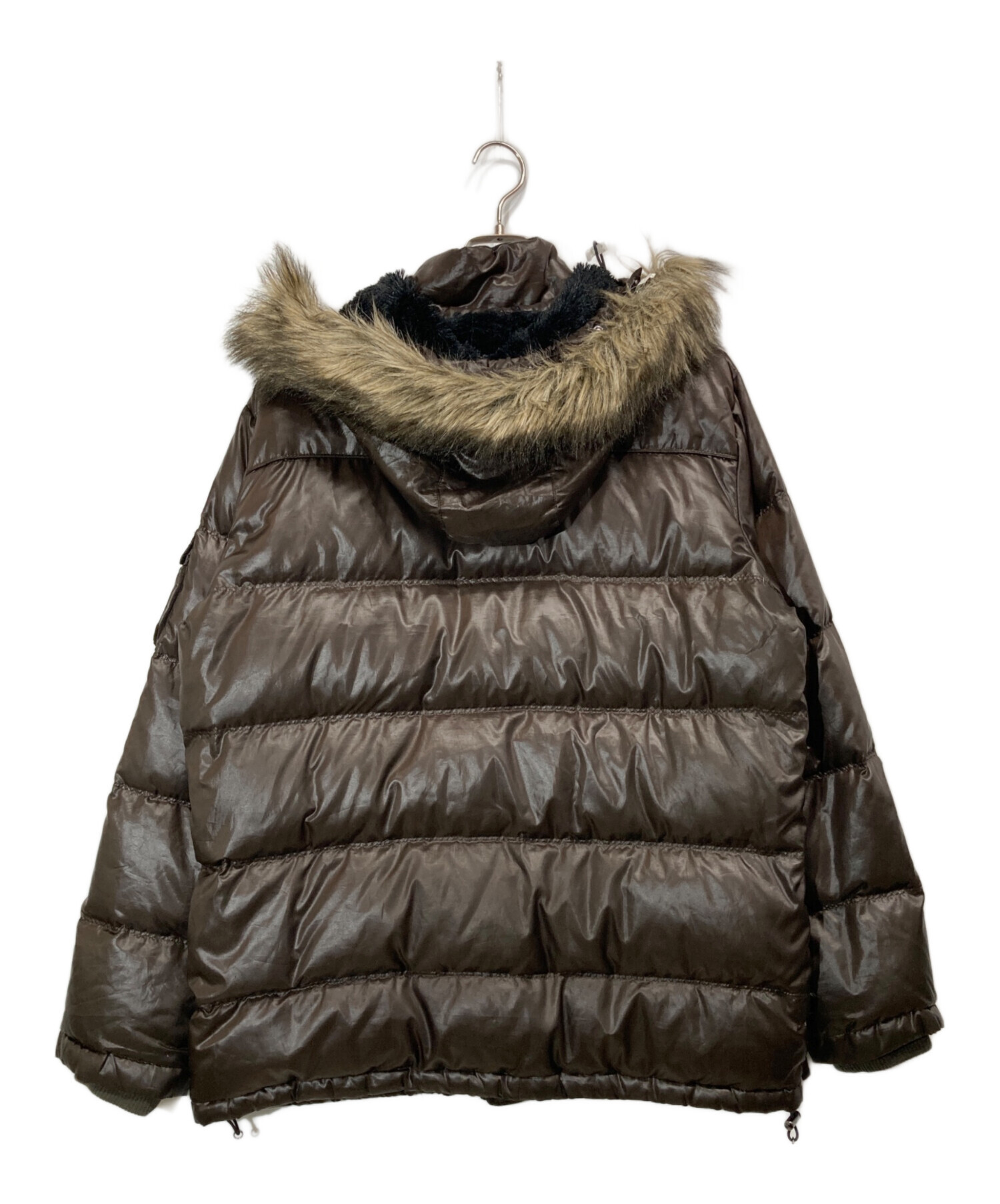 old uniqlo パファージャケット　ダウン　モンベル似　XLサイズ　美品 中古・古着通販】UNIQLO (ユニクロ) ファーダウンジャケット ブラウン