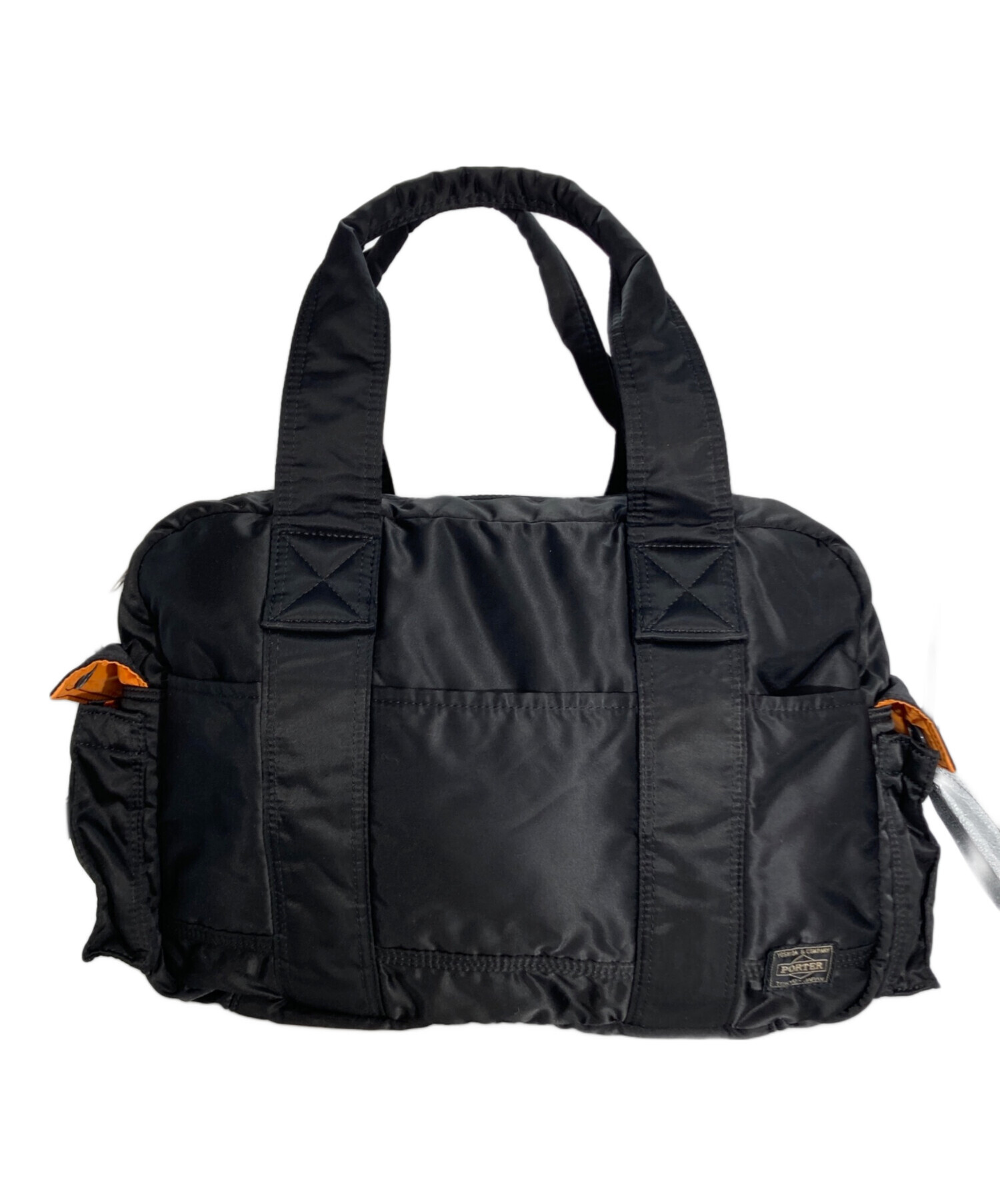 PORTER ＴＡＮＫＥＲ　ミニボストンバッグ　黒　中古品 中古・古着通販】PORTER (ポーター) TANKERボストンバッグ ブラック