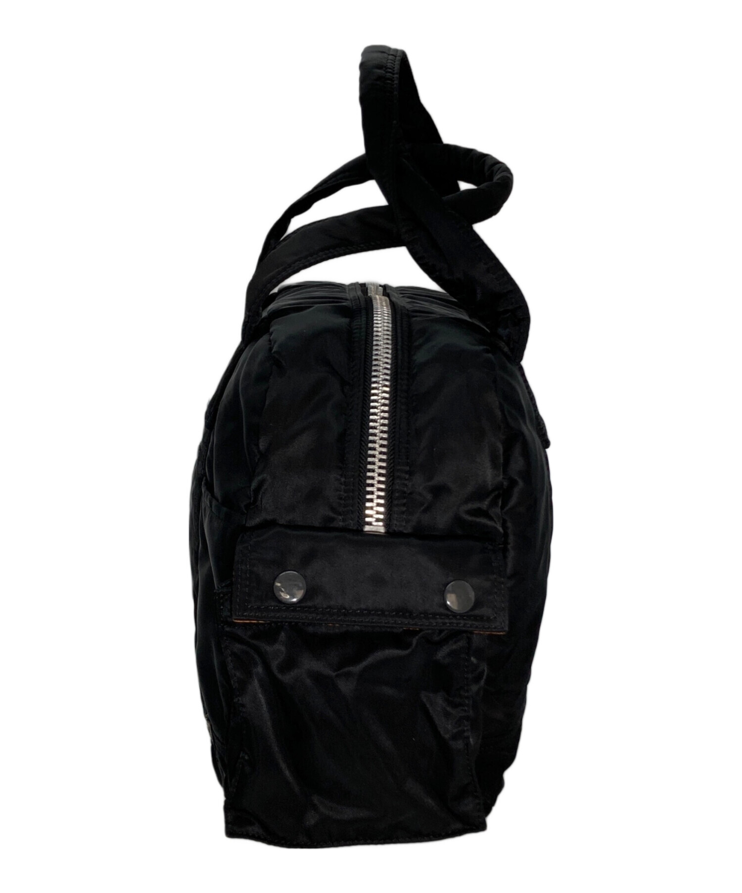 PORTER ＴＡＮＫＥＲ　ミニボストンバッグ　黒　中古品 中古・古着通販】PORTER (ポーター) TANKERボストンバッグ ブラック