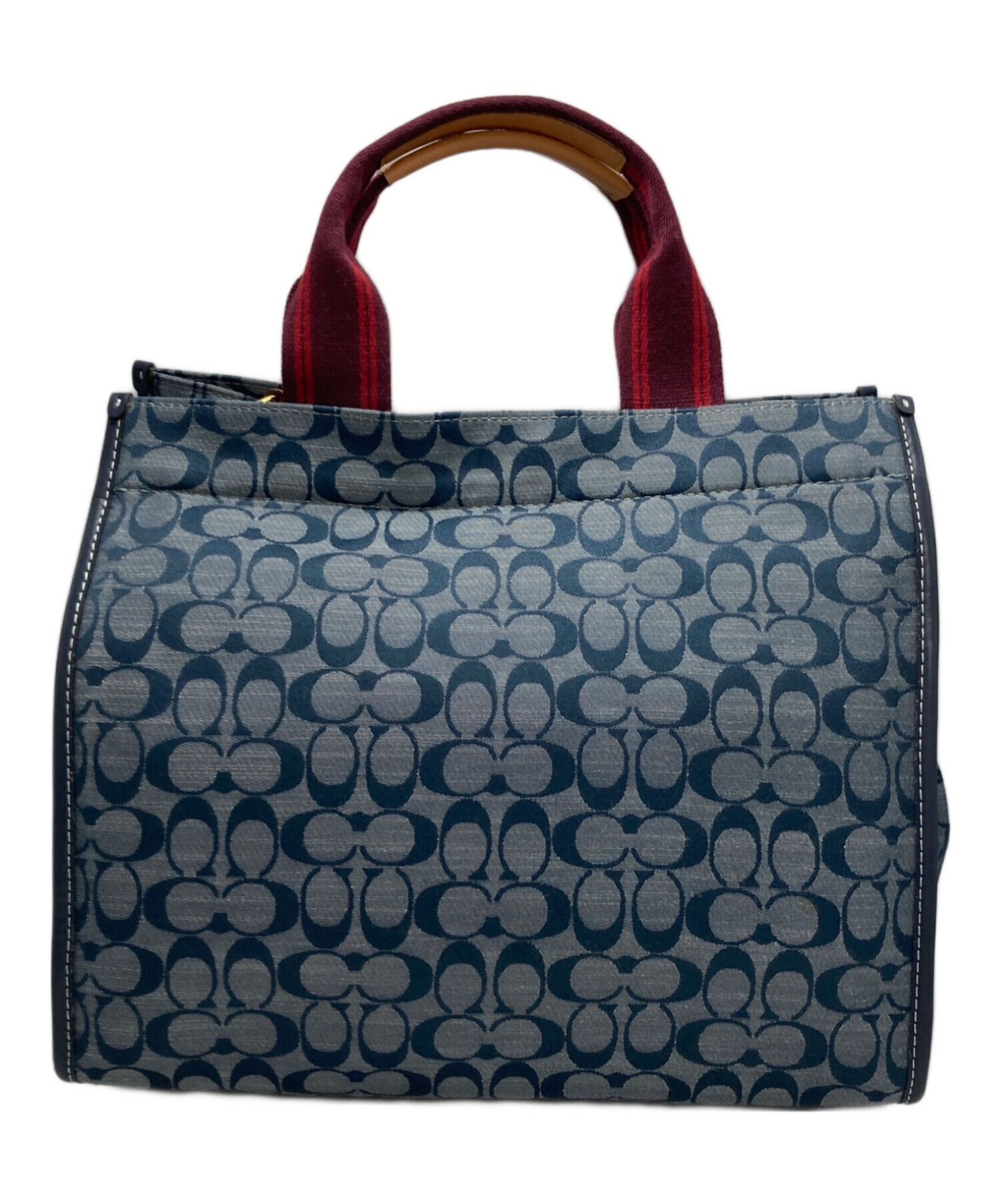 中古・古着通販】COACH (コーチ) トート 34 シグネチャー シャンブレー