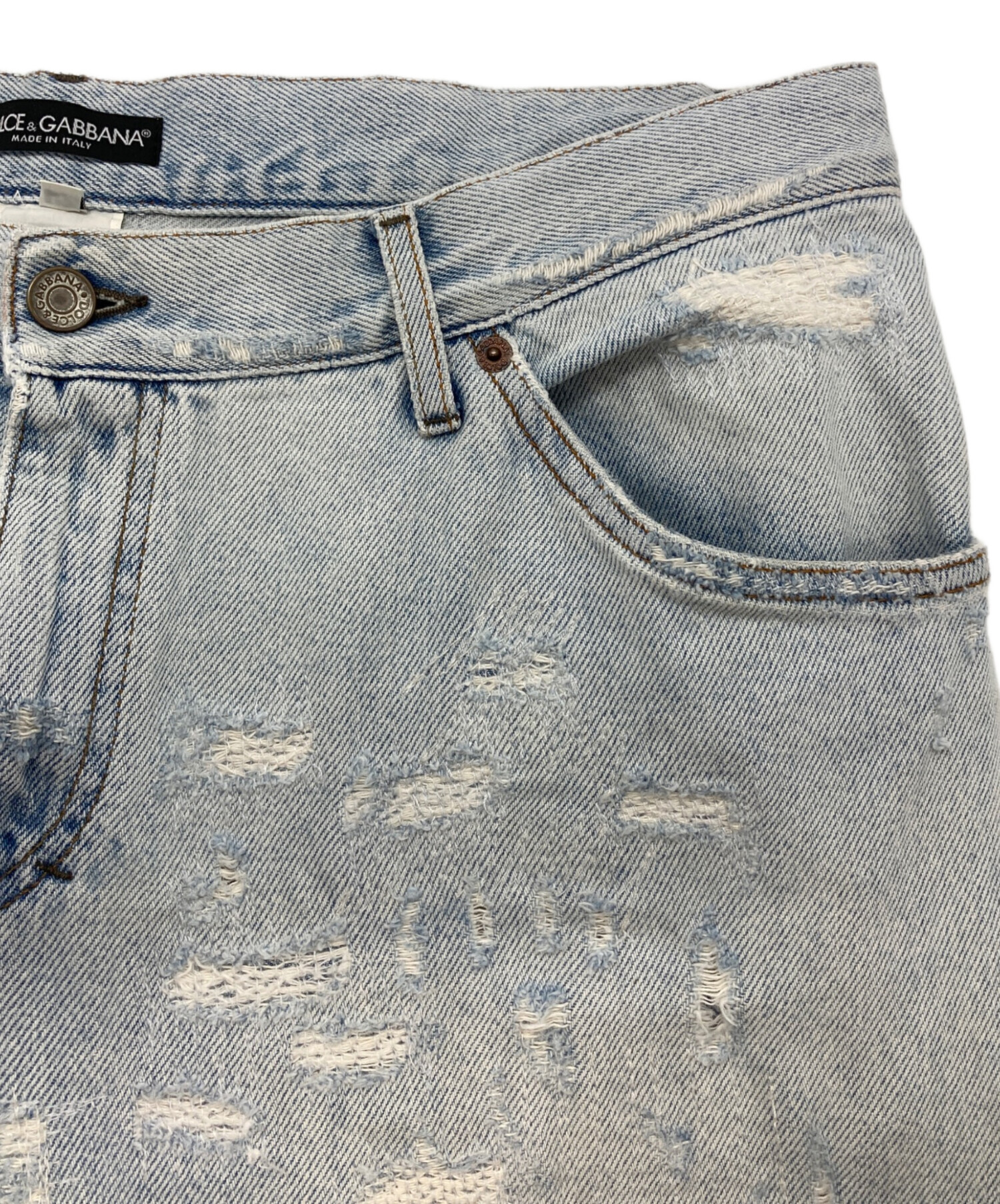 風*山様 【最終】DOLCE＆GABBANAダメージ リペア デニム52 中古・古着通販】DOLCE & GABBANA (ドルチェ＆ガッバーナ) リペア加工