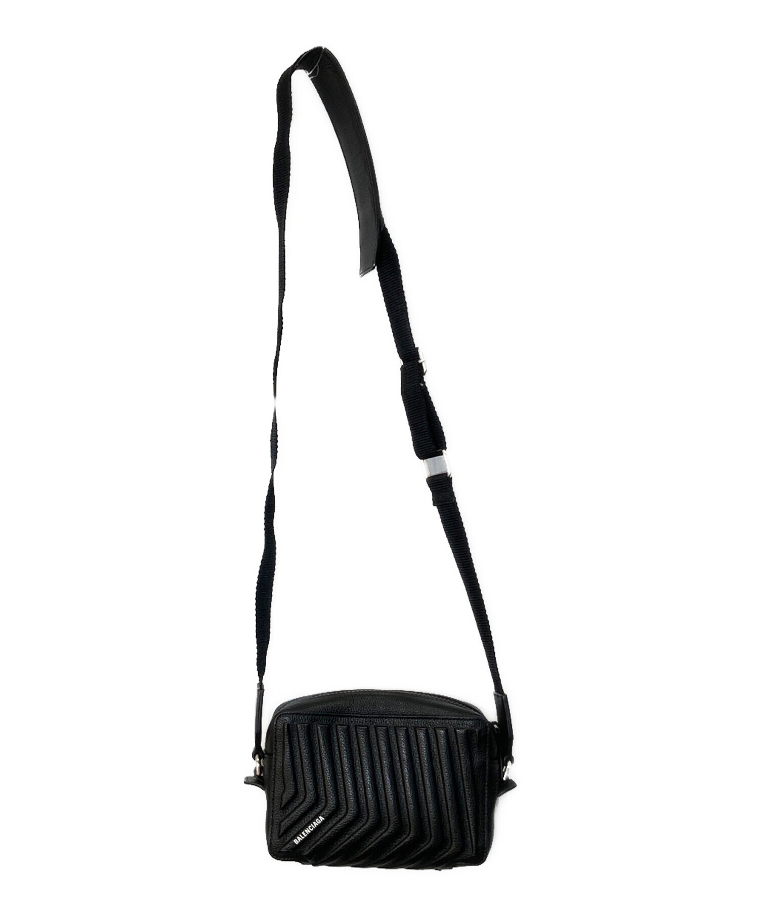BALENCIAGA バレンシアガ CAR カメラバッグ ブラック 中古・古着通販】BALENCIAGA (バレンシアガ) カー カメラバッグ