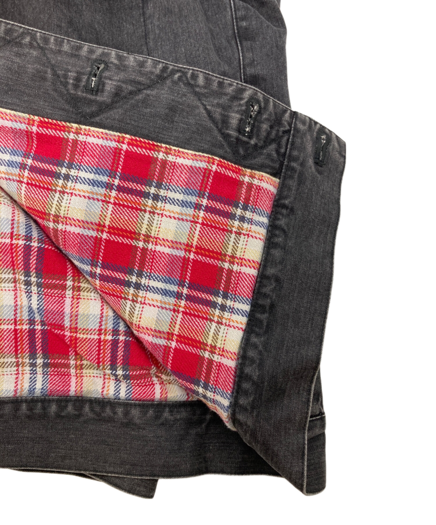 中古・古着通販】PAPAS (パパス) デニムジャケット グレー サイズ:L