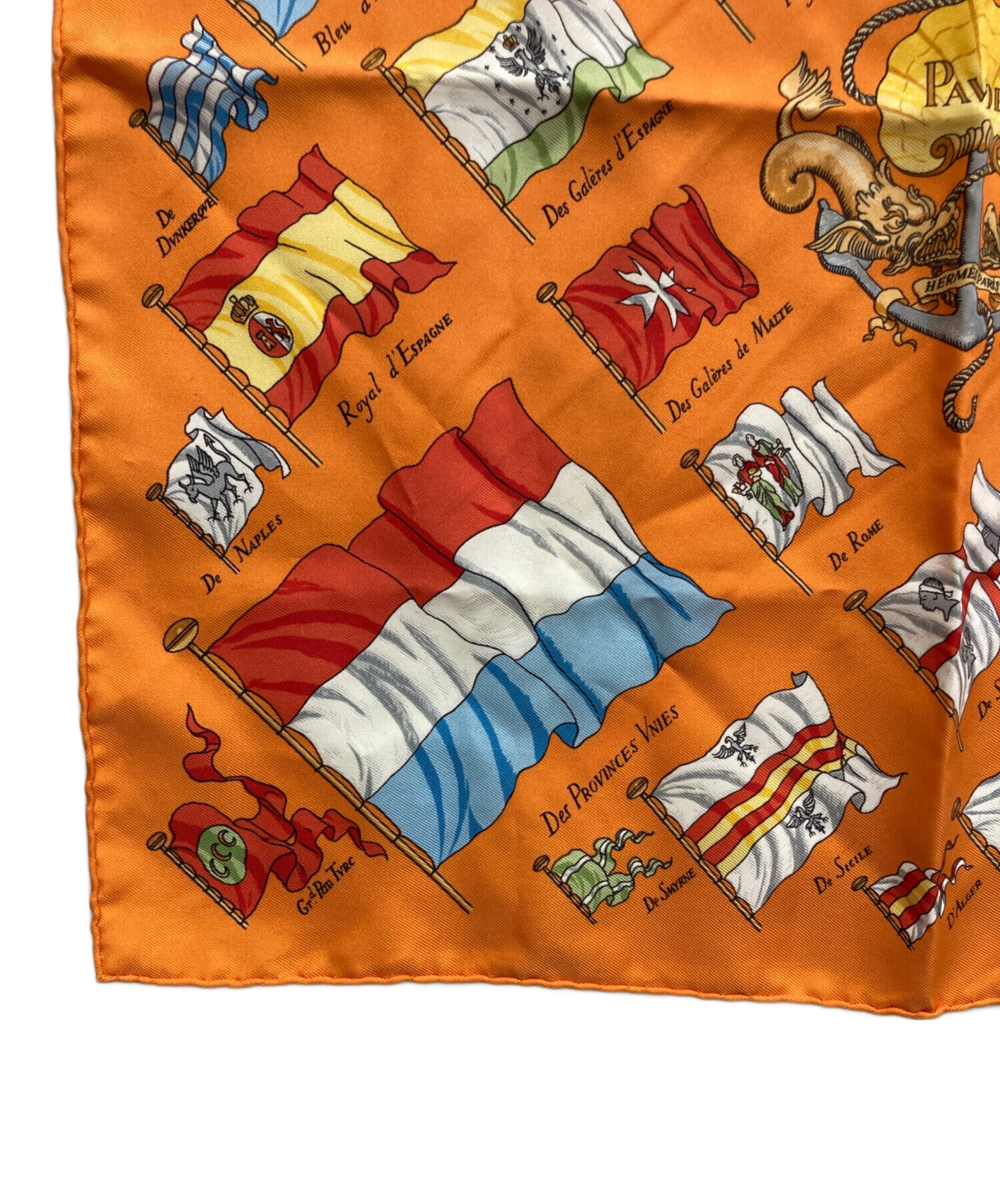 中古・古着通販】HERMES (エルメス) カレ40 オレンジ｜ブランド・古着