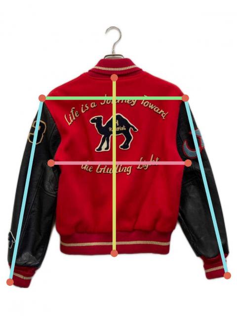 中古・古着通販】HIGH!STANDARD (ハイスタンダード) スタジャン レッド