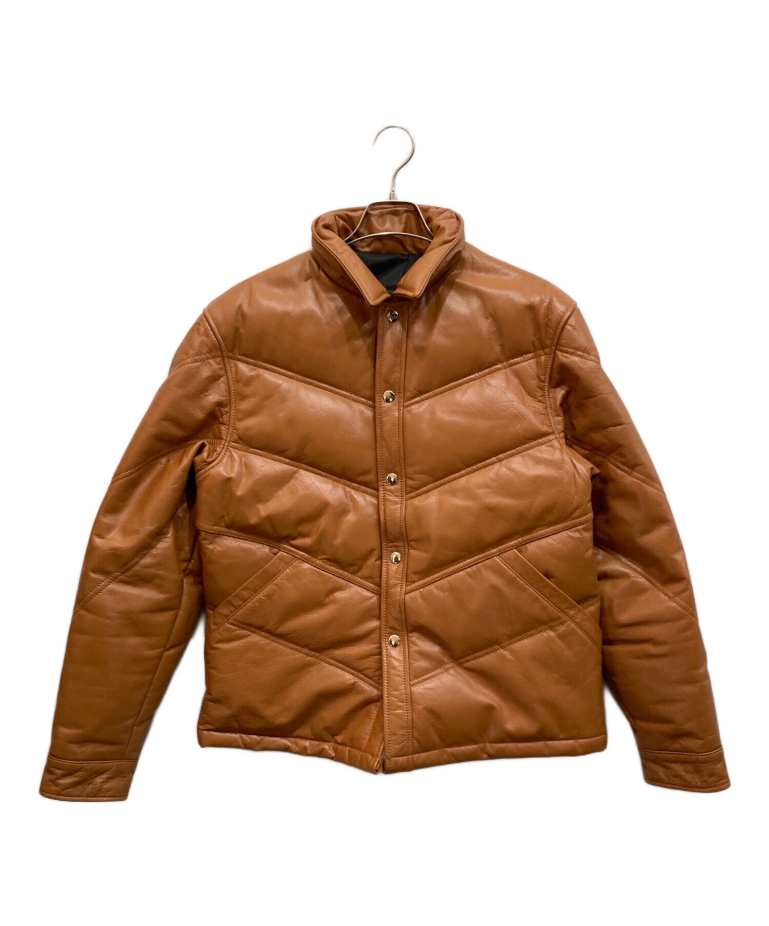 ロベルトマッシーニ 馬革 レザーダウンジャケット キャメル ホースハイド M 中古・古着通販】ROBERTO MASSINI (ロベルトマッシーニ) ホースハイド