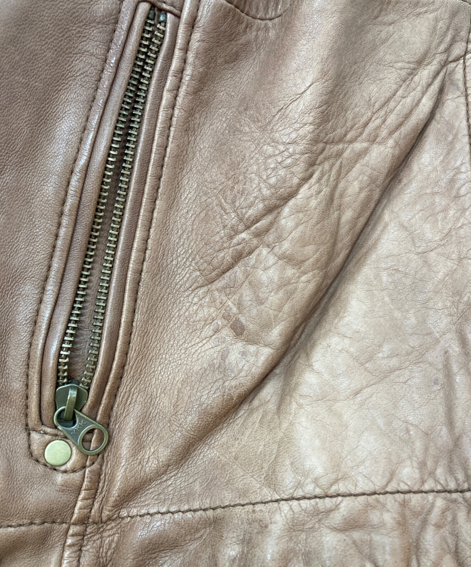 中古・古着通販】AVIREX (アヴィレックス) レザージャケット ブラウン