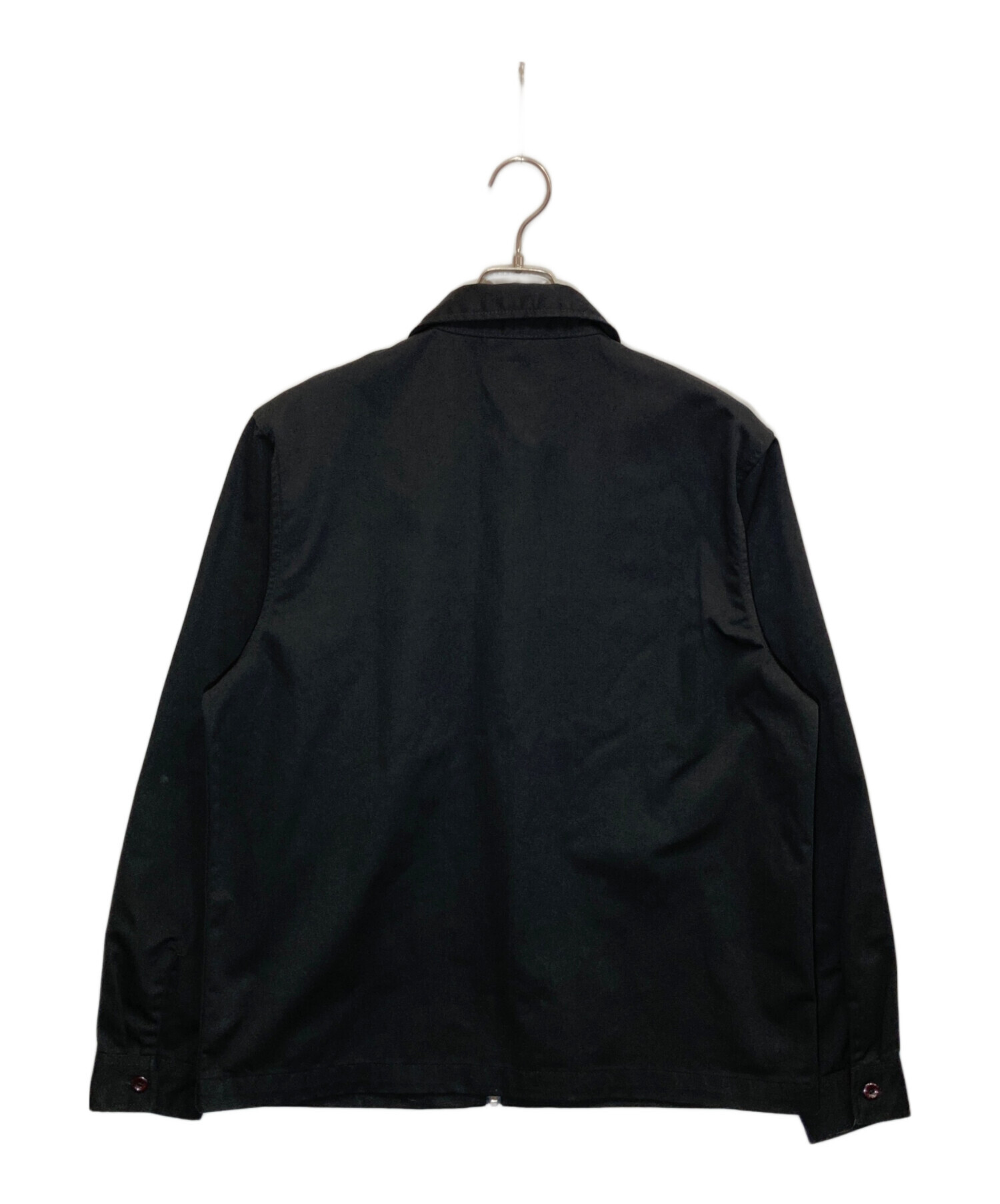 中古・古着通販】stussy (ステューシー) ZIP UP WORK JACKET ブラック