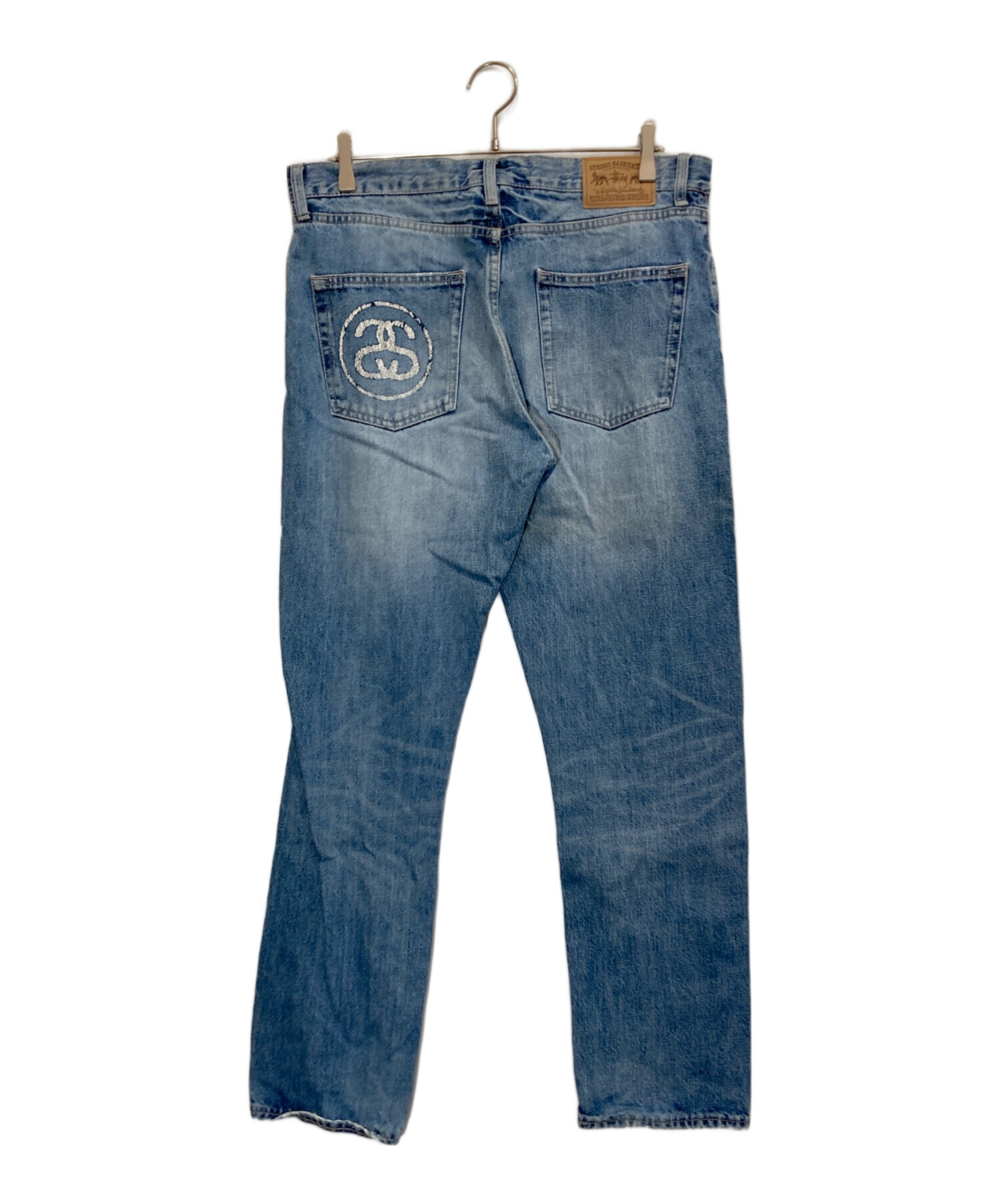 中古・古着通販】stussy (ステューシー) ダメージデニムパンツ ブルー