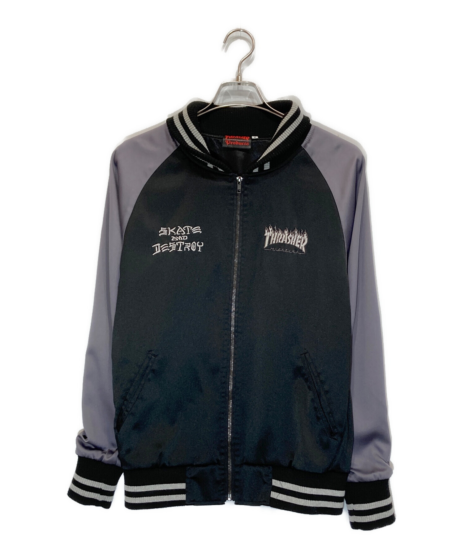 レア！thrasher スラッシャー　当時　オールドスケート　ヴィンテージ 中古・古着通販】THRASHER (スラッシャー) オールドスカジャン