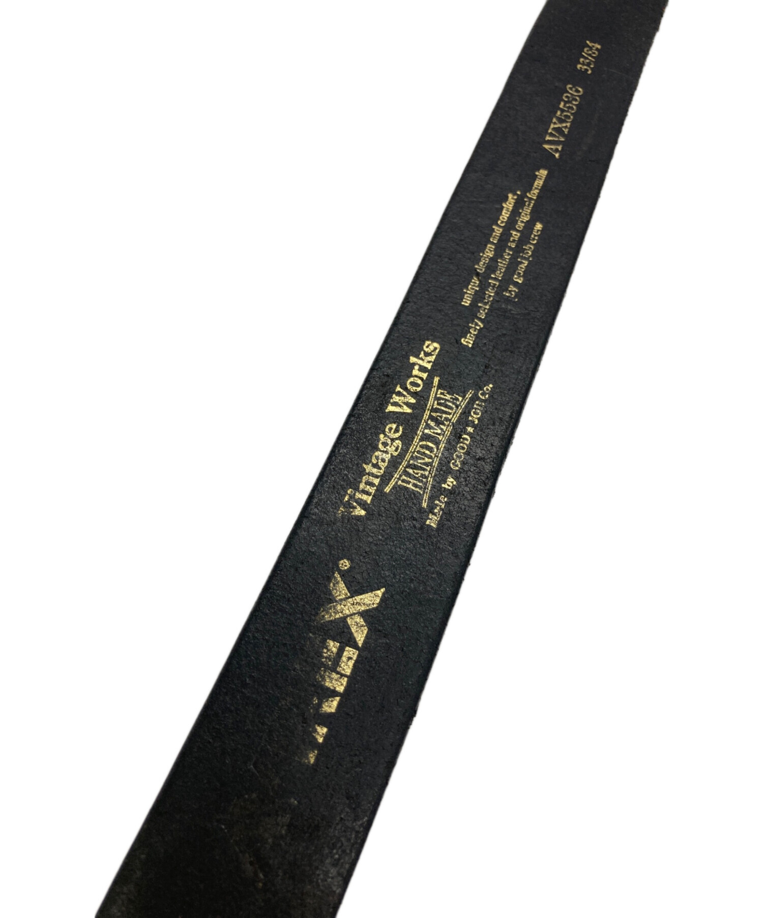 中古・古着通販】AVIREX (アヴィレックス) レザーベルト ブラック