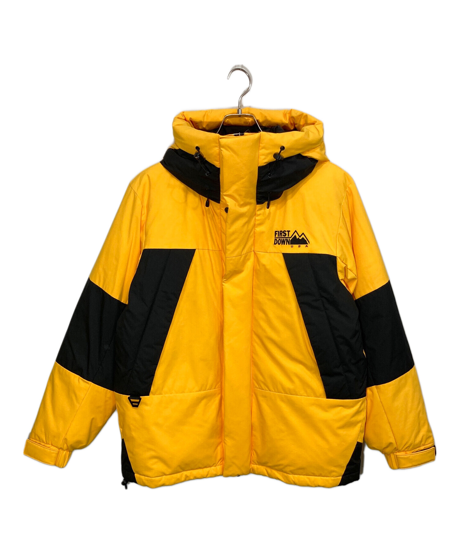 first down フリークスストア別注パネルダウン　イエローМサイズ 中古・古着通販】FIRST DOWN (ファーストダウン) FREAK'S STORE