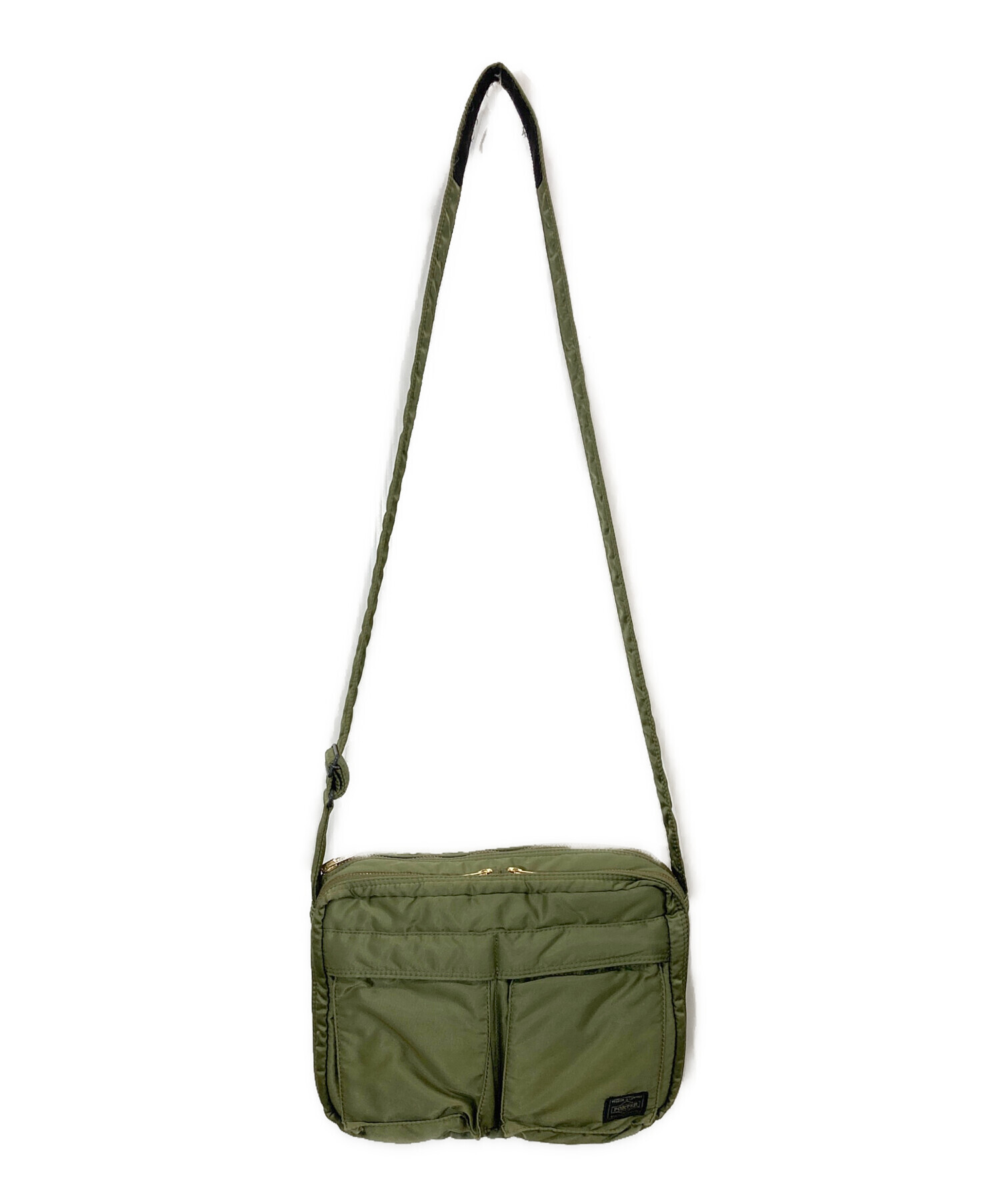 PORTER TANKER ショルダーバッグ セージグリーン 中古・古着通販】PORTER (ポーター) タンカー ショルダーバッグ セージ