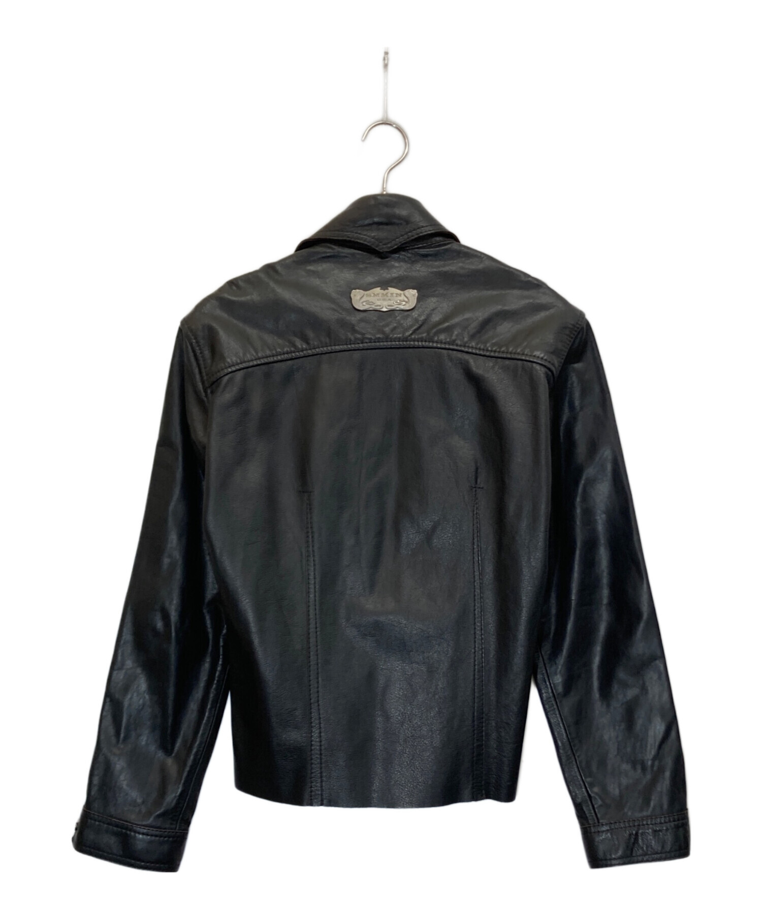 中古・古着通販】SKKIN USA (スキン) レザーシャツ ブラック サイズ:Ⅿ