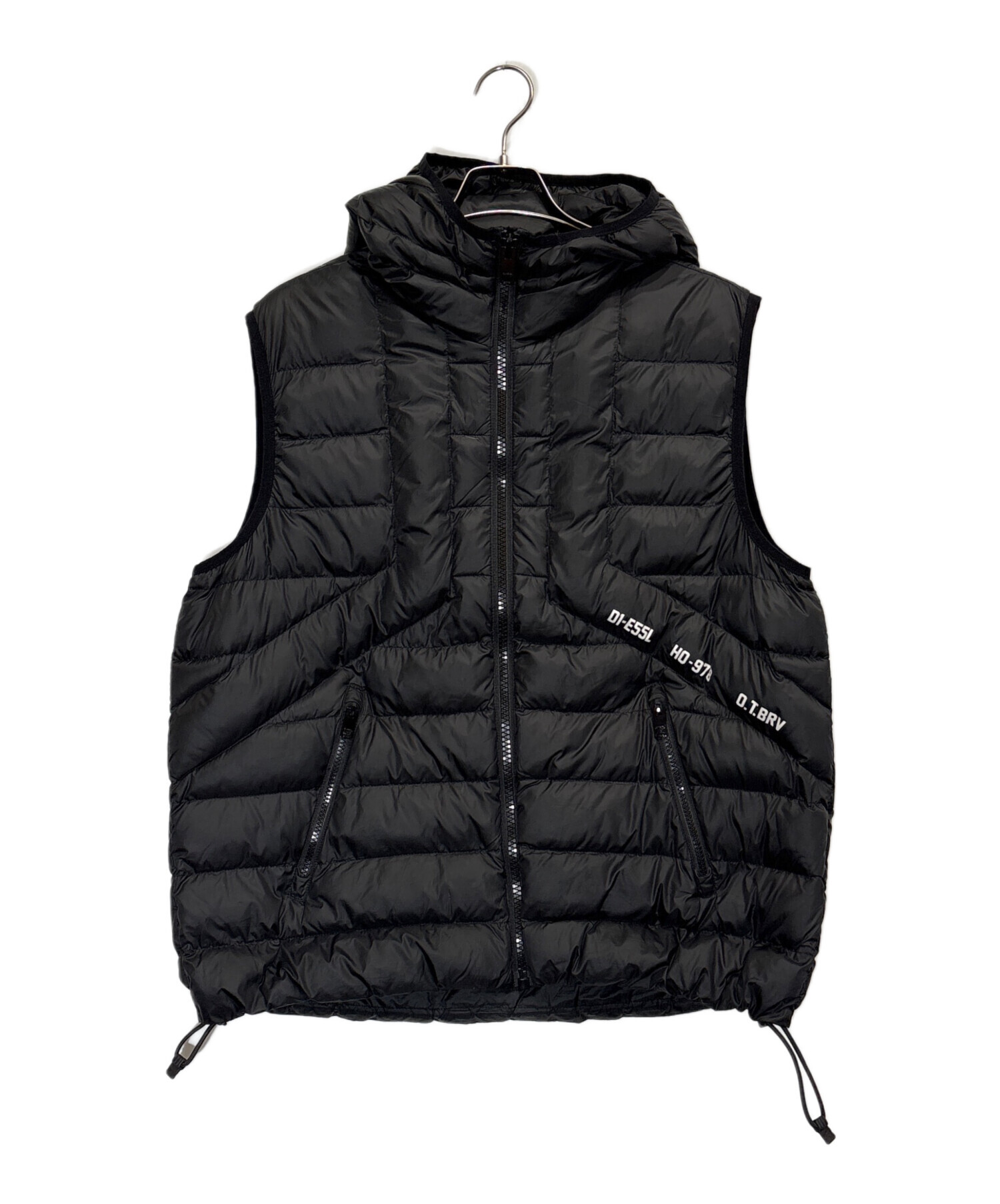 中古・古着通販】DIESEL (ディーゼル) シンサレートベスト ブラック 