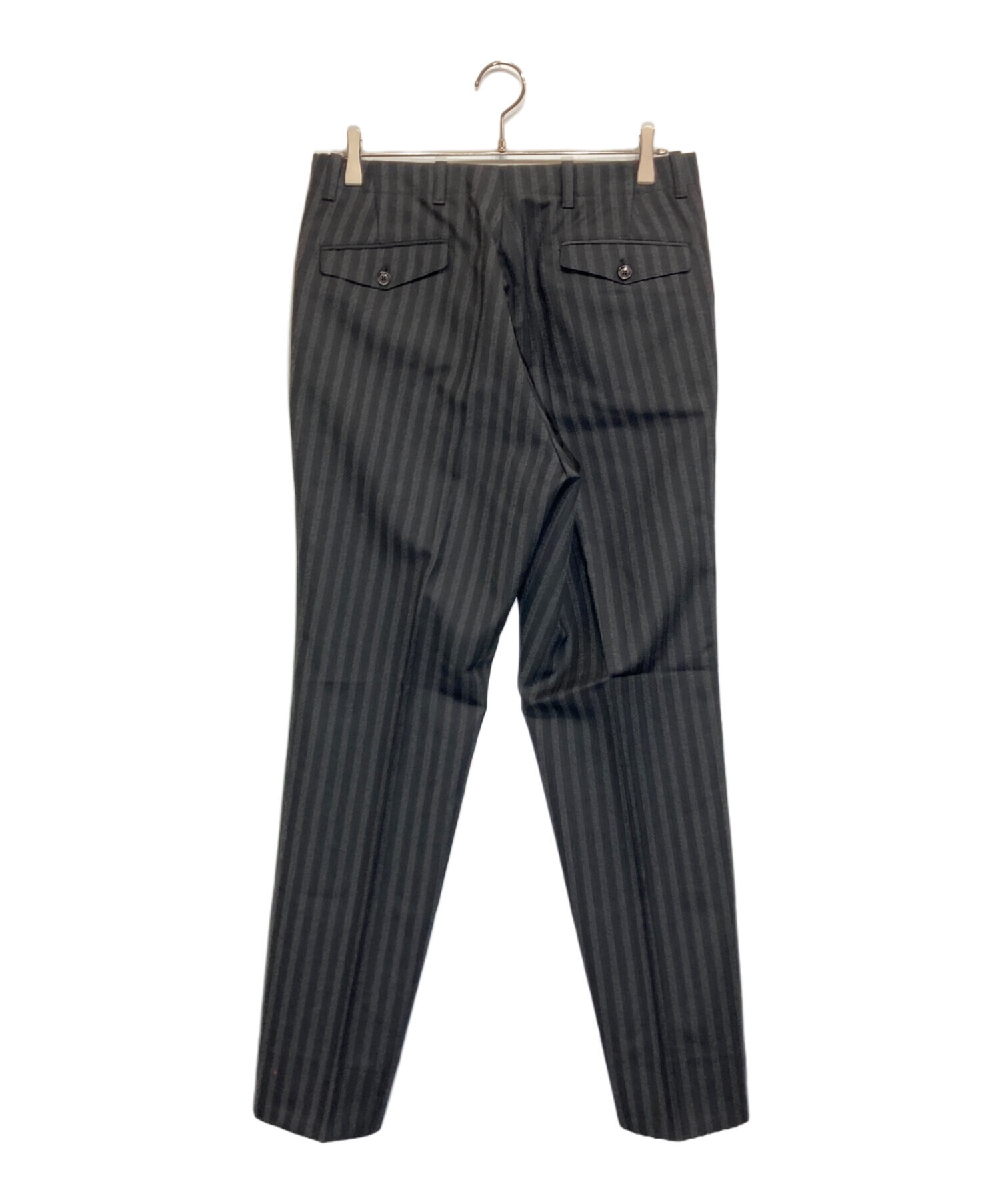 最終値下げ PRADA プラダ スラックス 中古・古着通販】PRADA (プラダ) ストライプスラックス ブラック