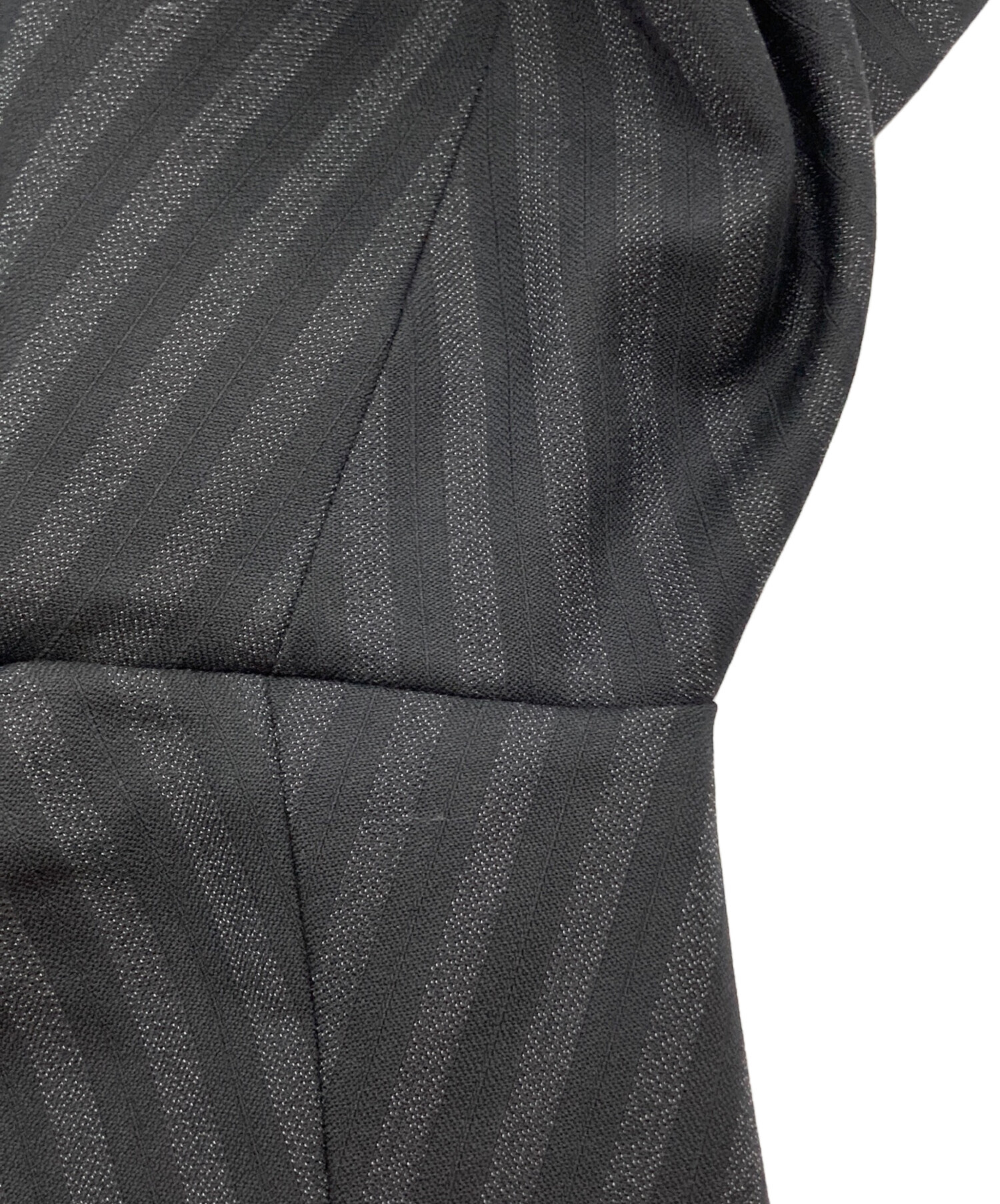 中古・古着通販】PRADA (プラダ) ストライプスラックス ブラック