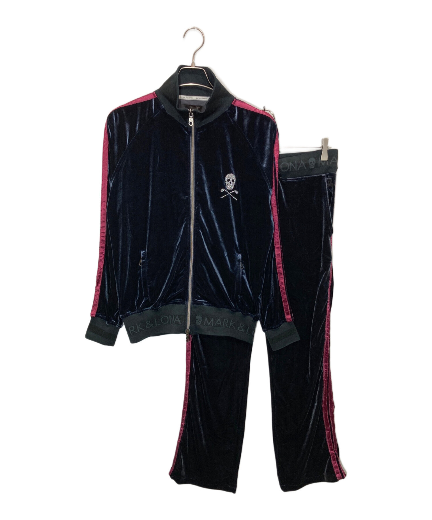 MARK&LONA マークアンドロナ・ジャージ　セットアップ 中古・古着通販】MARK&LONA (マークアンドロナ) ベロアセットアップ