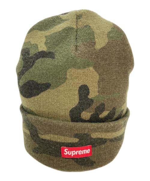 中古・古着通販】Supreme (シュプリーム) カモフラニット帽 カーキ
