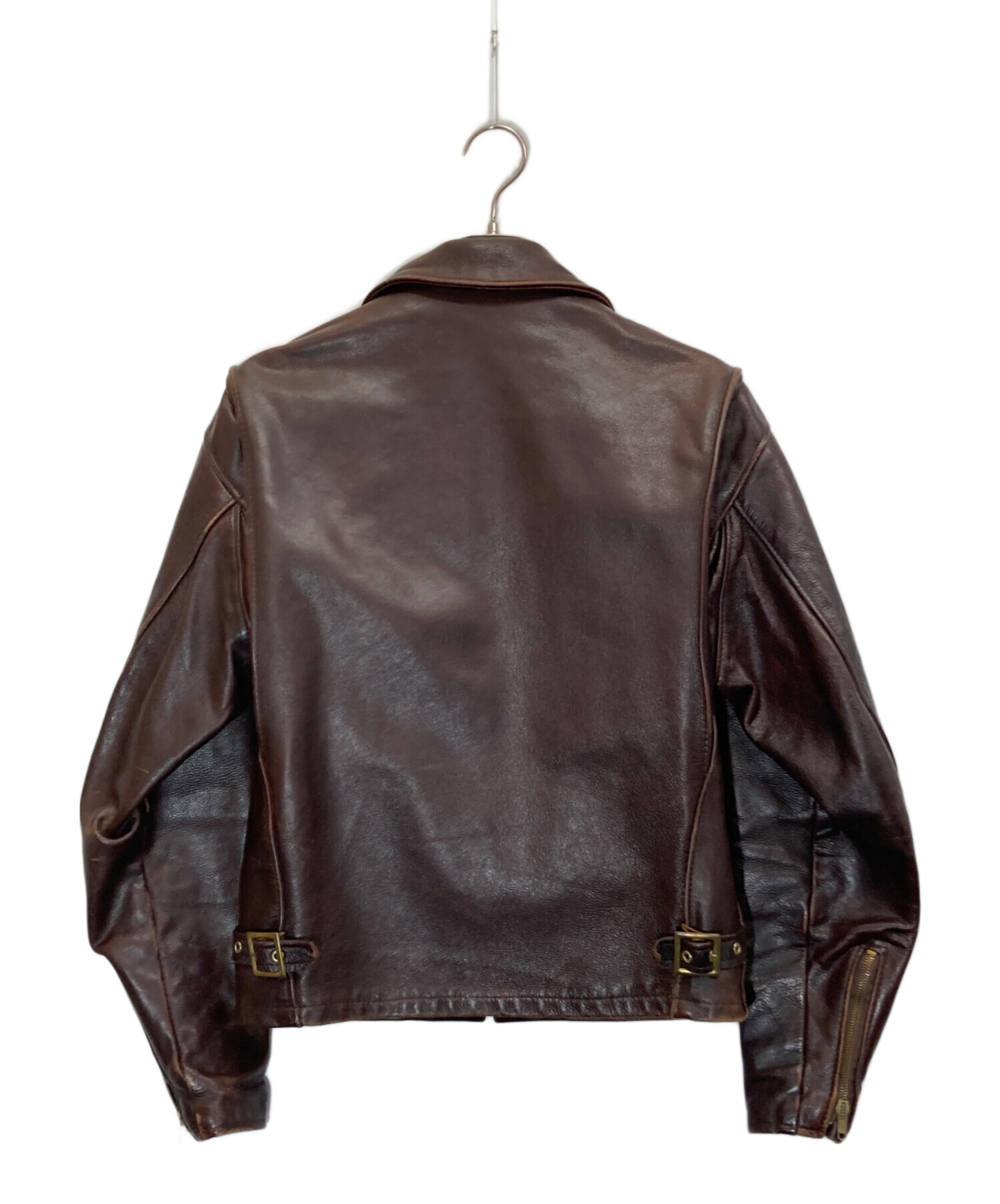 中古・古着通販】Schott (ショット) レザージャケット ブラウン サイズ