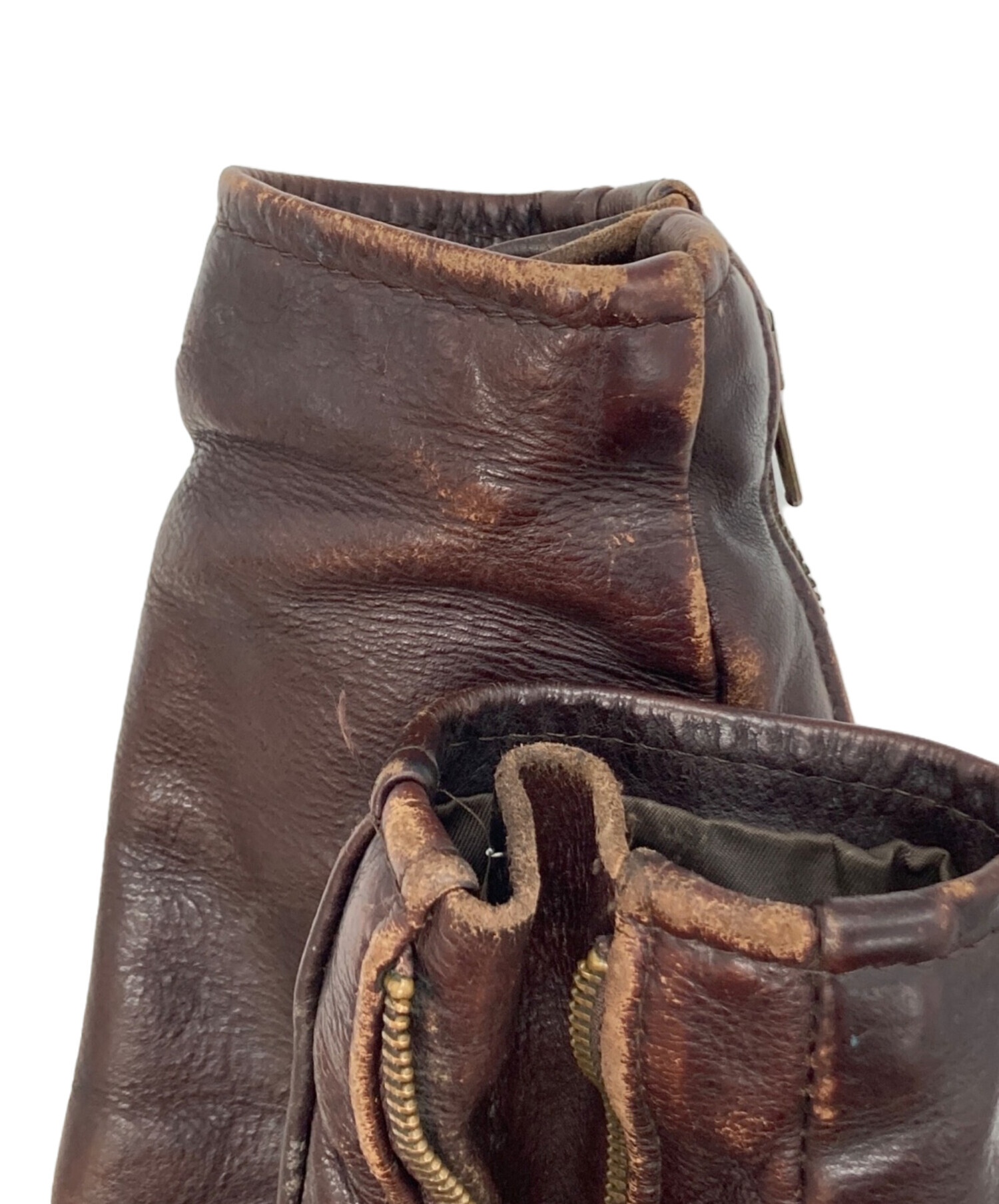 中古・古着通販】Schott (ショット) レザージャケット ブラウン サイズ