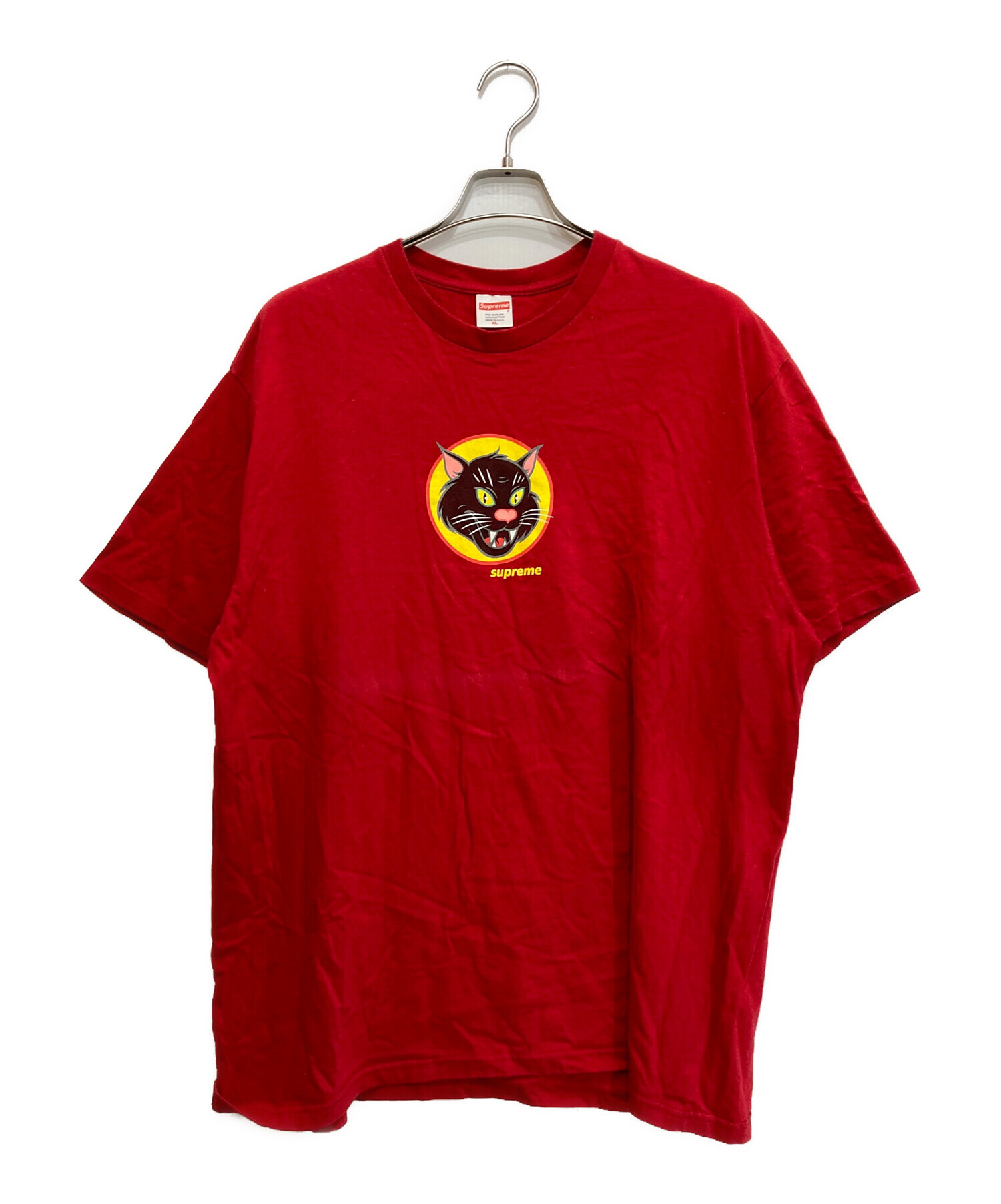 中古・古着通販】Supreme (シュプリーム) BLACK CAT TEE レッド サイズ