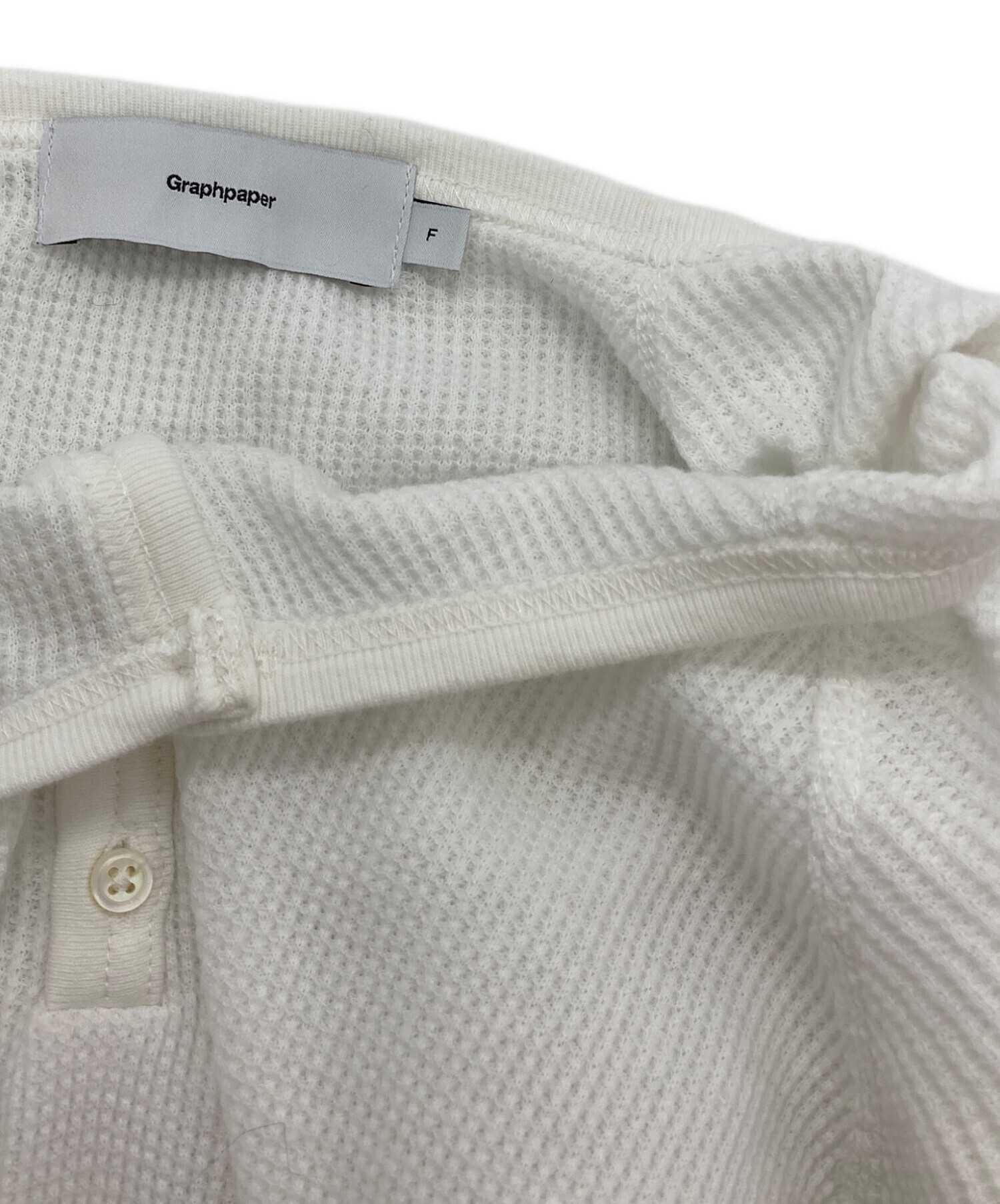 中古・古着通販】Graphpaper (グラフペーパー) Waffle L/S Henley Neck 