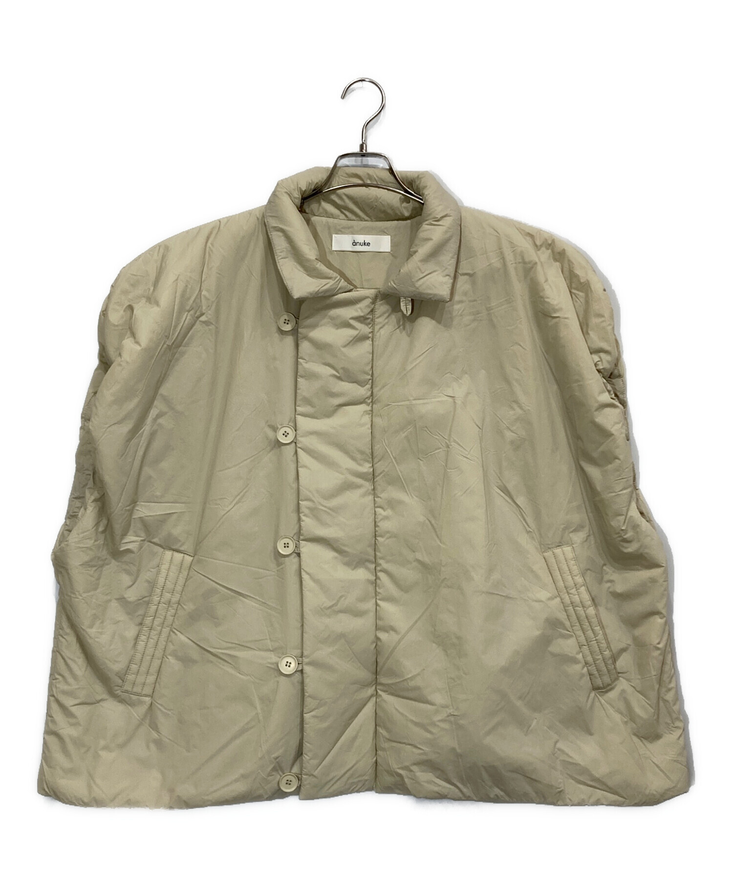 【anuke アンヌーク】Volume Over Vest 36 CRM anuke（アンヌーク） ボリュームオーバーベスト Volume Over Vest