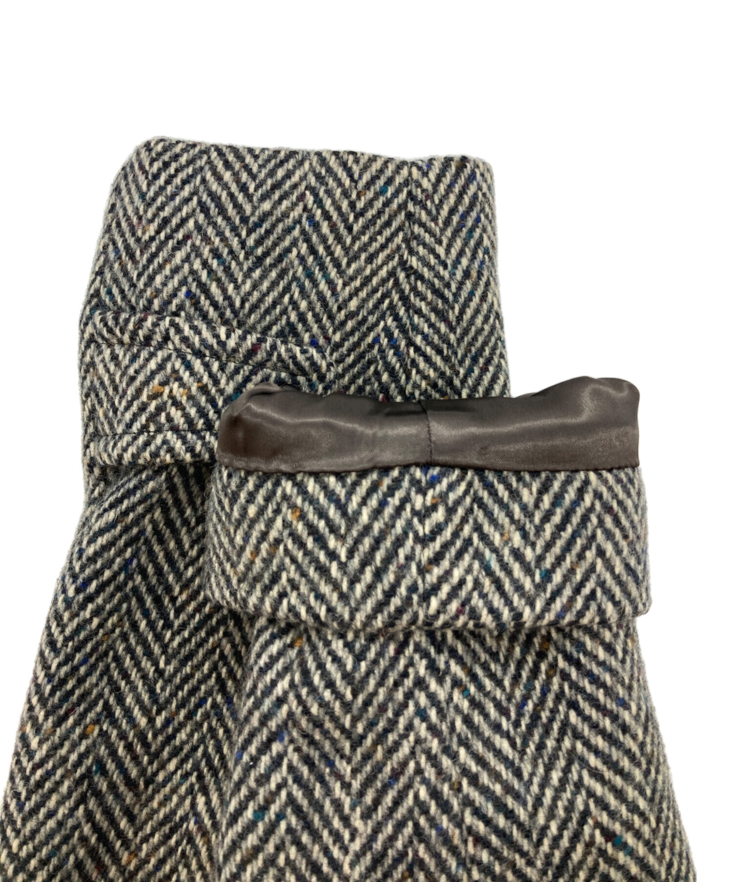 Aquascutum アイリッシュツイードコート　イングランド製　36表記 Aquascutum アイリッシュツイードコート イングランド製 36表記