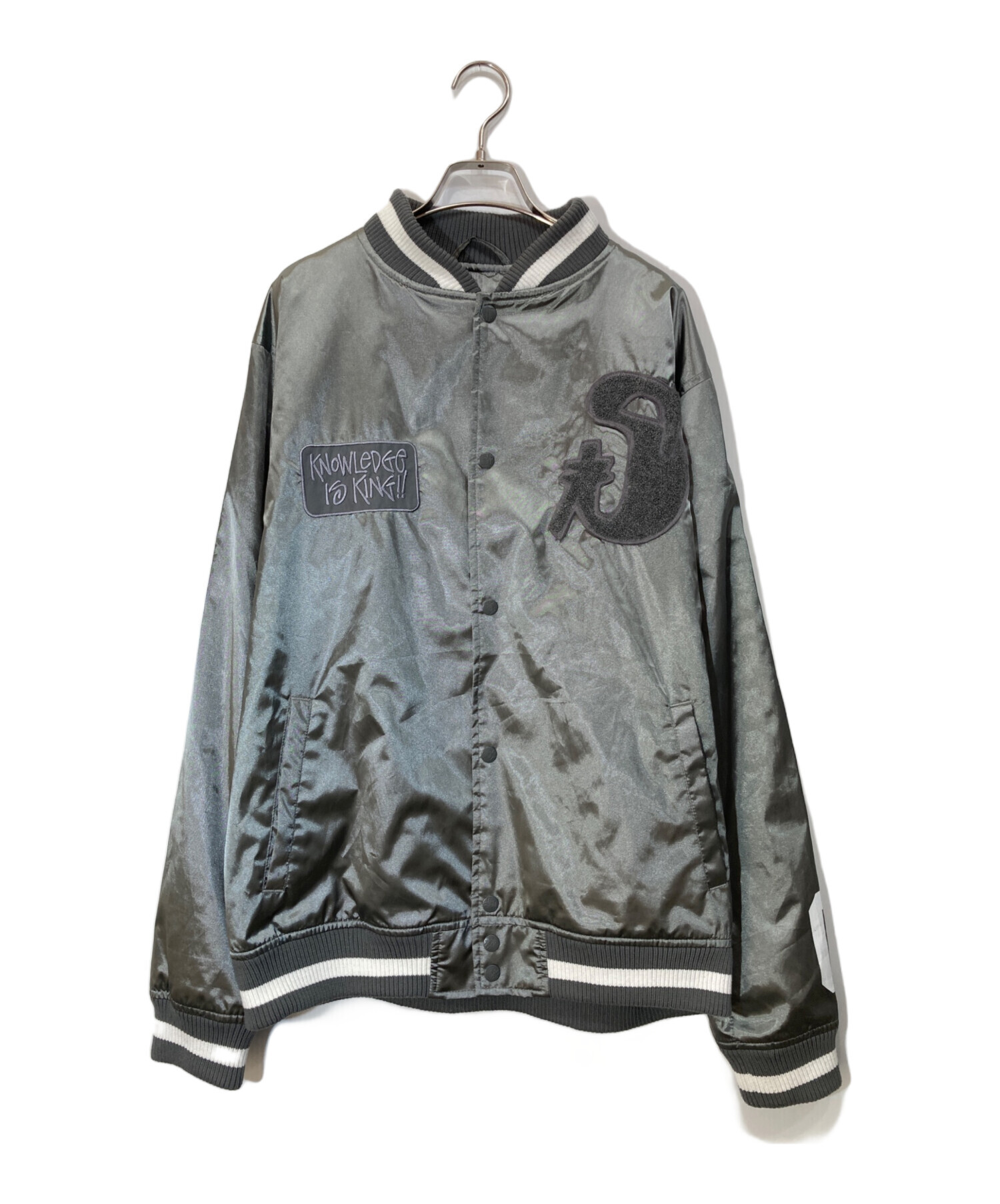 中古・古着通販】stussy (ステューシー) ワッペンスタジャン グレー
