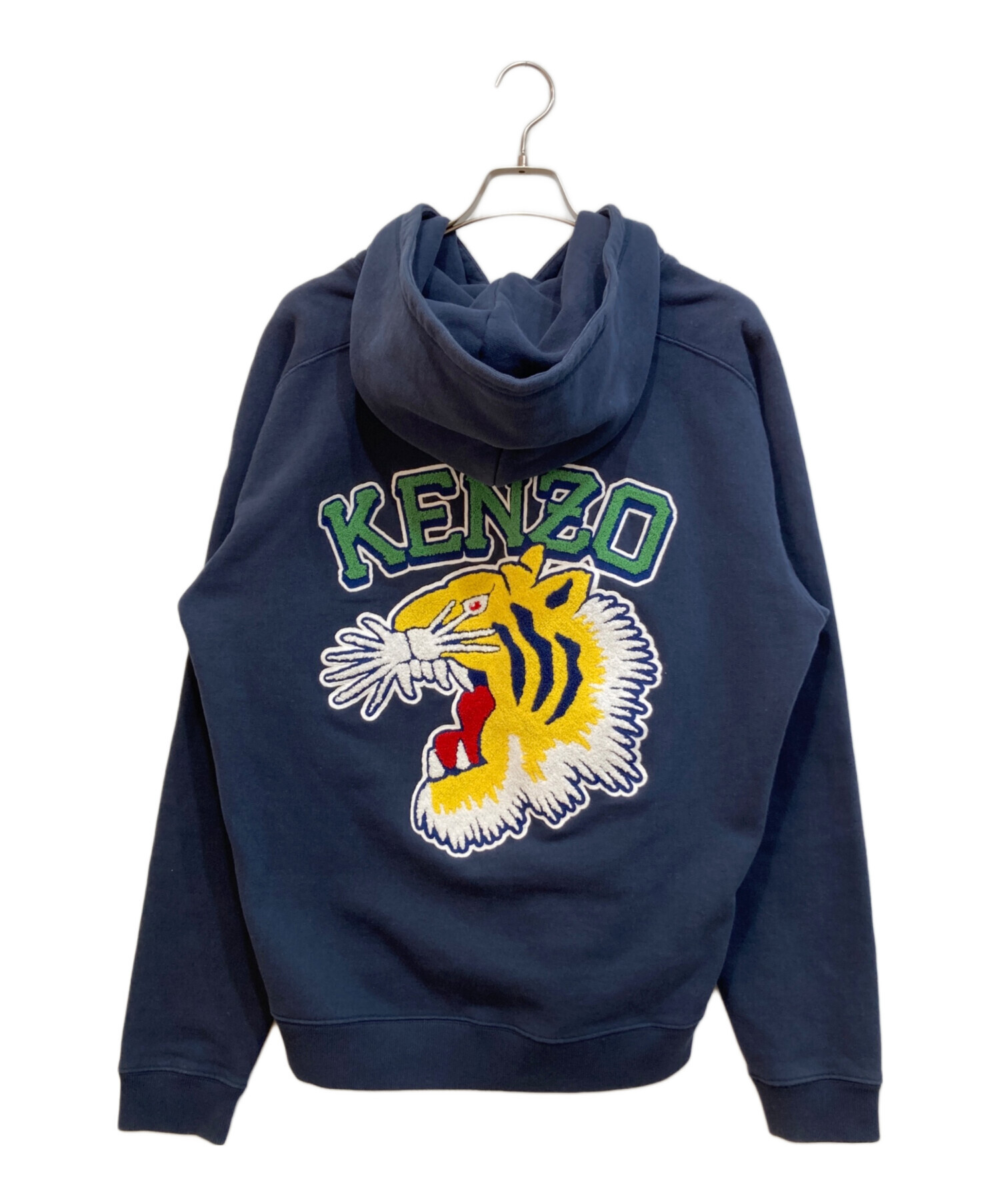 kenzo メンズジャケットパーカー 中古・古着通販】KENZO (ケンゾー) プルオーバーパーカー ネイビー