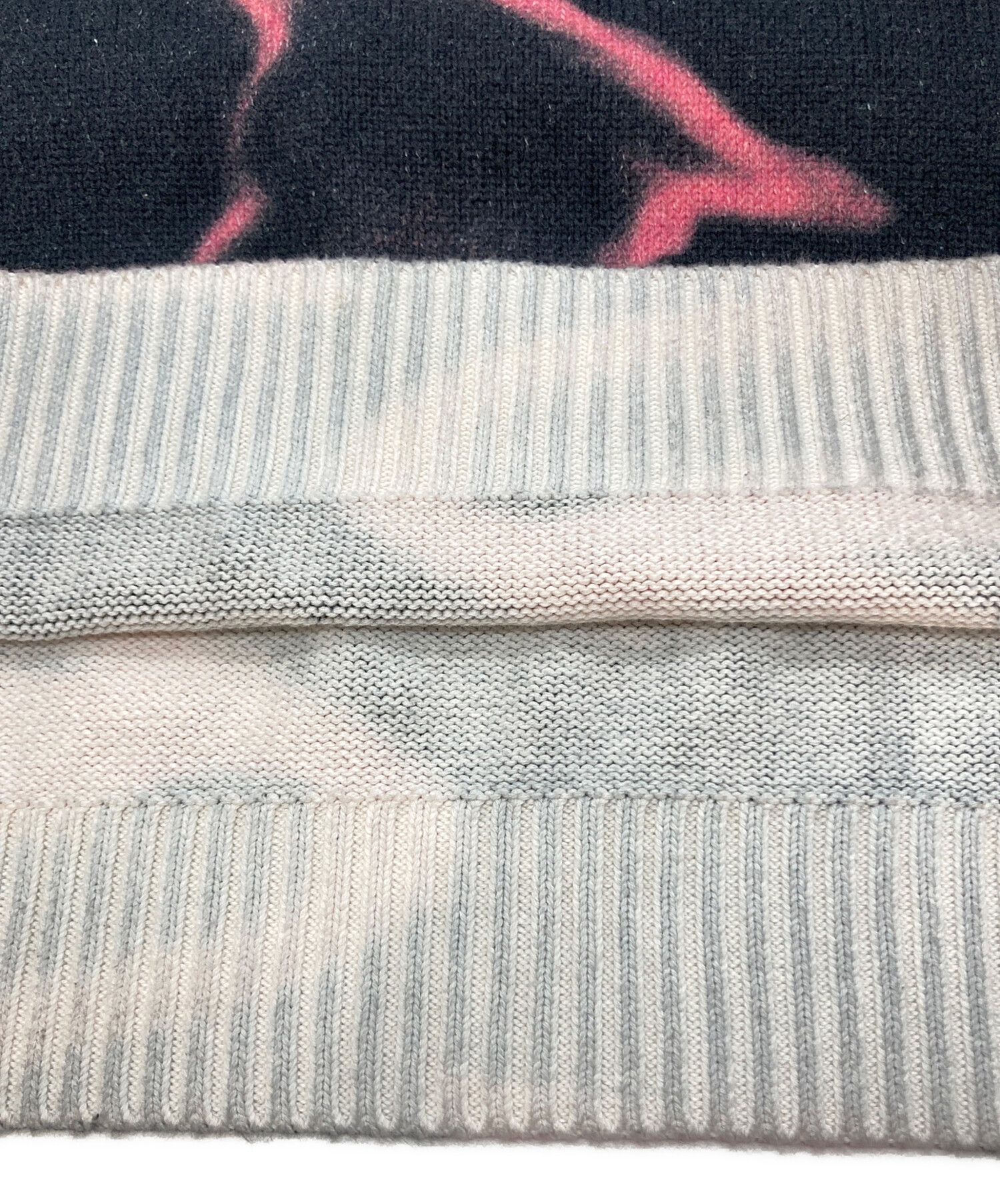 中古・古着通販】ANTIMID (アンチミッド) GRAPHIC KNIT ブラック