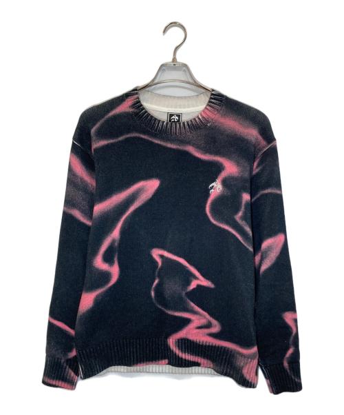 中古・古着通販】ANTIMID (アンチミッド) GRAPHIC KNIT ブラック 