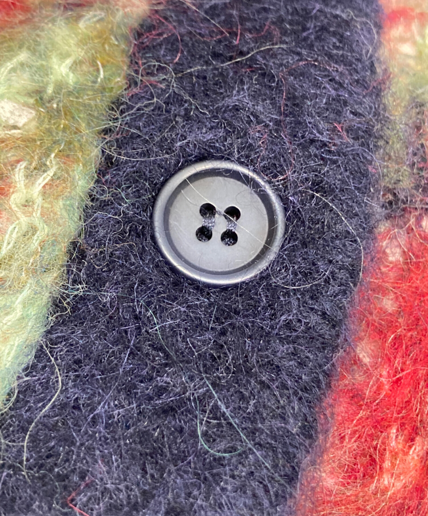 中古・古着通販】Ameri (アメリ) VERONICAJACQUARDKNIT ネイビー