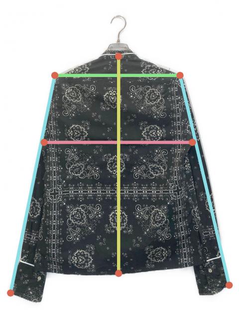 【T-pablow着用】RHUDE☆バンダナ柄パジャマシャツ ペイズリー柄 M 3034005375686371_drawn.jpeg
