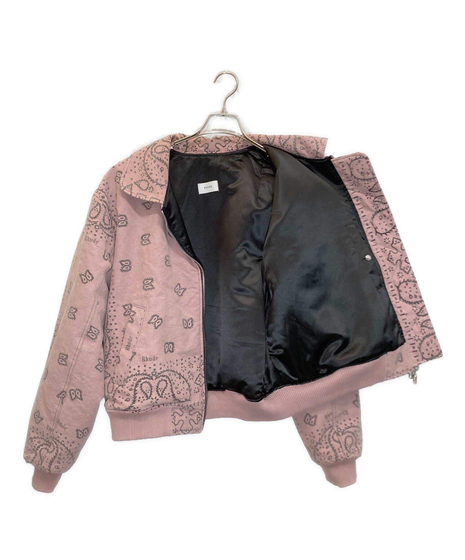 中古・古着通販】RHUDE (ルード) ペイズリーダックブルゾン ピンク 