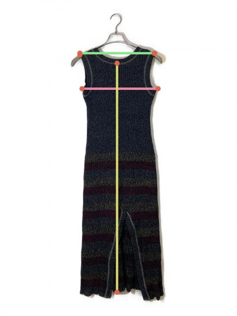 美品　ヒステリックグラマー　リブ　ニット　コットン　ノースリーブ　F レディース 中古・古着通販】Hysteric Glamour (ヒステリックグラマー