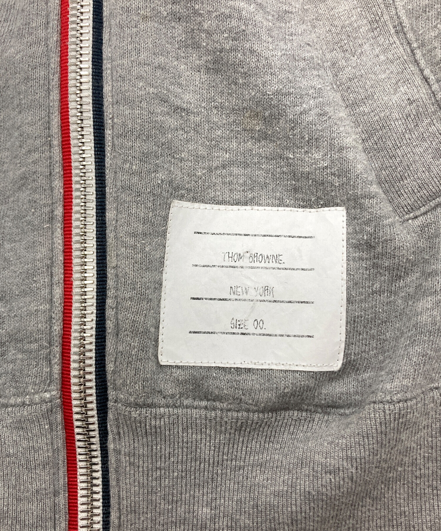 中古・古着通販】Thom Browne (トムブラウン) ジップパーカー グレー