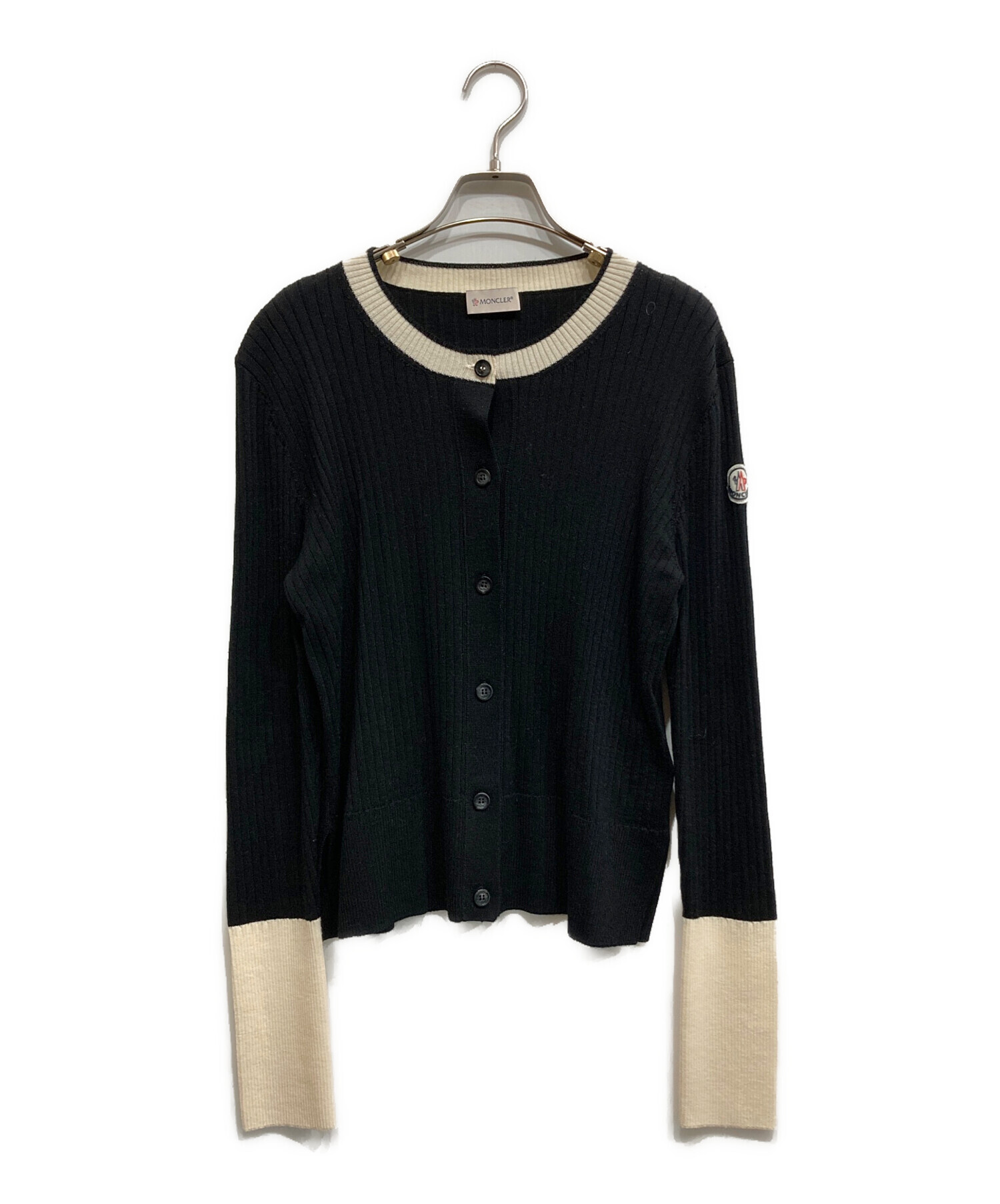 中古・古着通販】MONCLER (モンクレール) リブニットカーディガン 