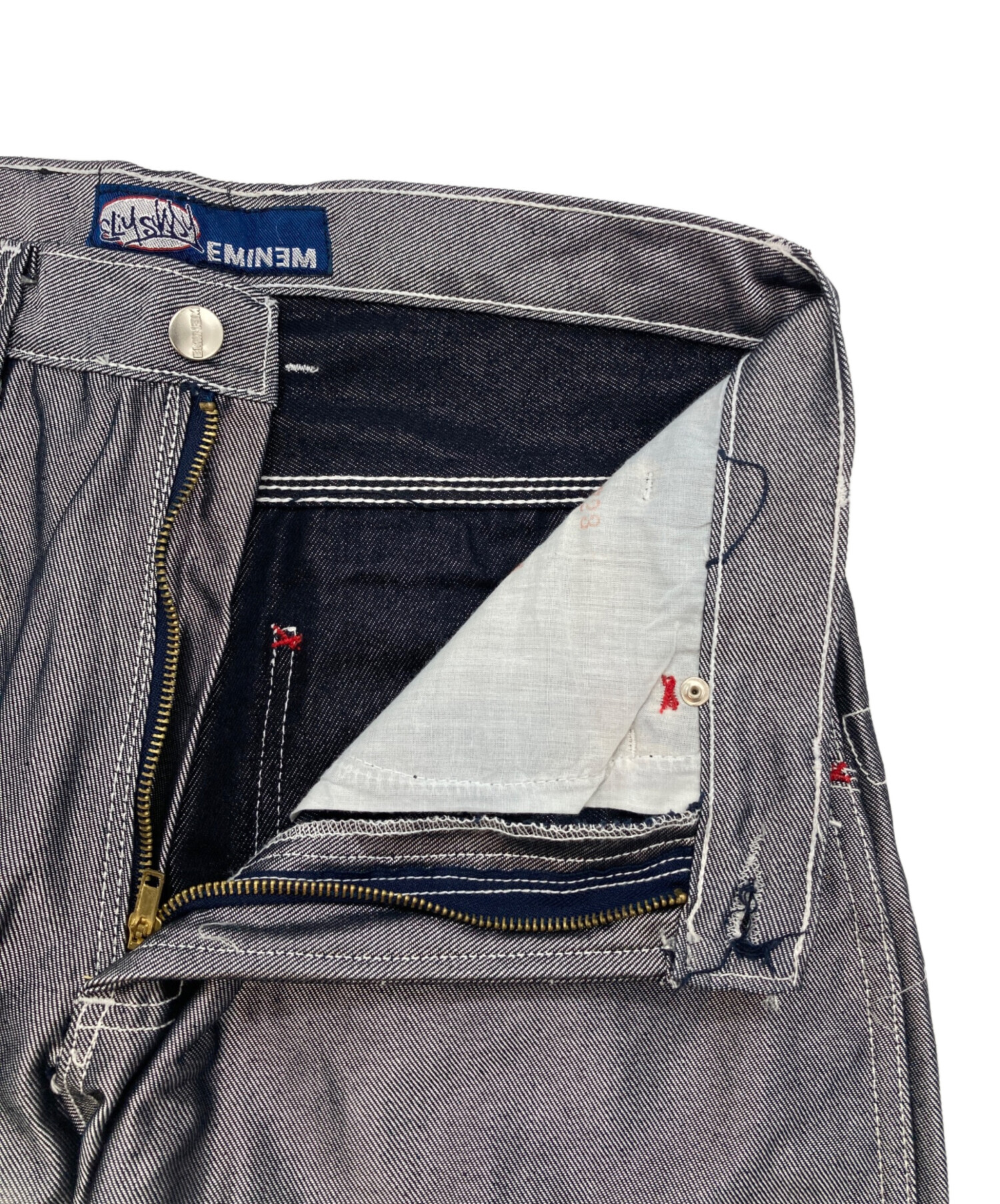 中古・古着通販】EMINEM (エミネム) サイバーワークパンツ シルバー