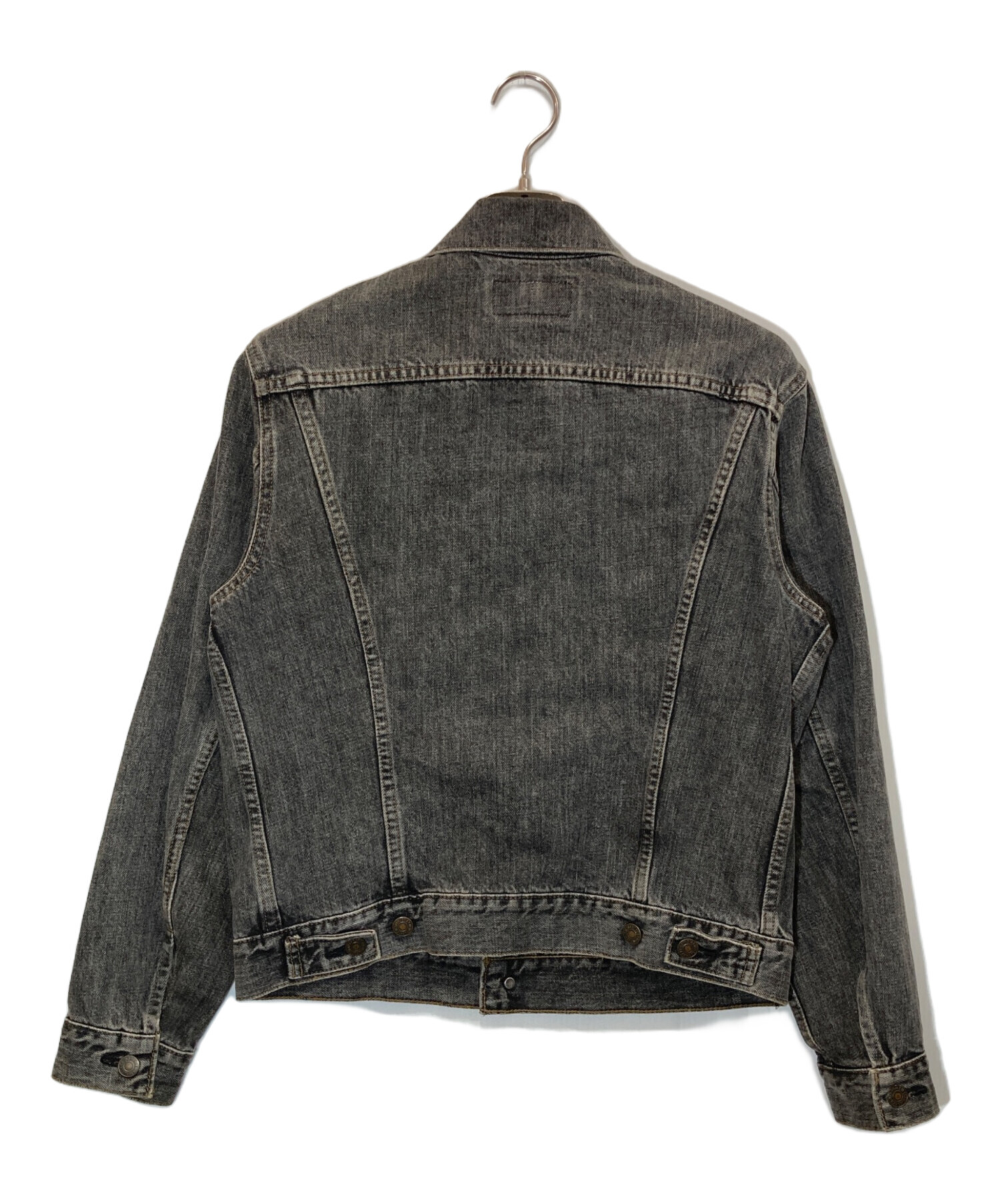 中古・古着通販】LEVI'S (リーバイス) 先染めブラックデニムジャケット