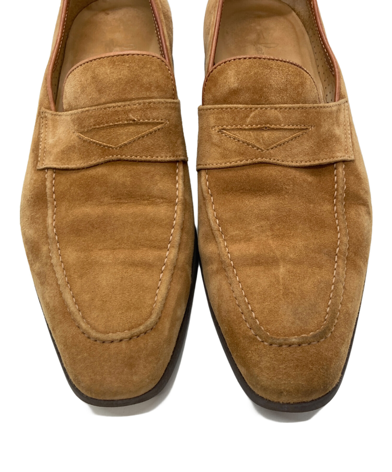 中古・古着通販】FERRANTE (フェランテ) スエードローファー ベージュ