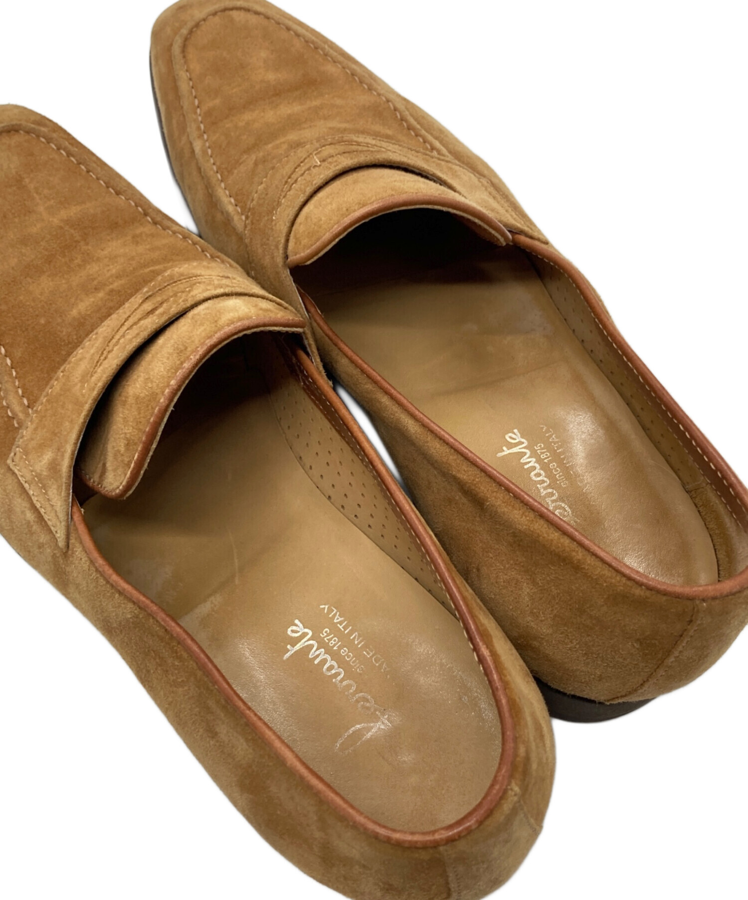 中古・古着通販】FERRANTE (フェランテ) スエードローファー ベージュ