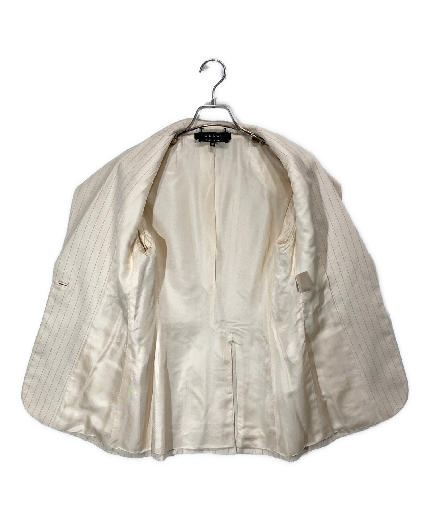 中古・古着通販】GUCCI (グッチ) ストライプテーラードジャケット