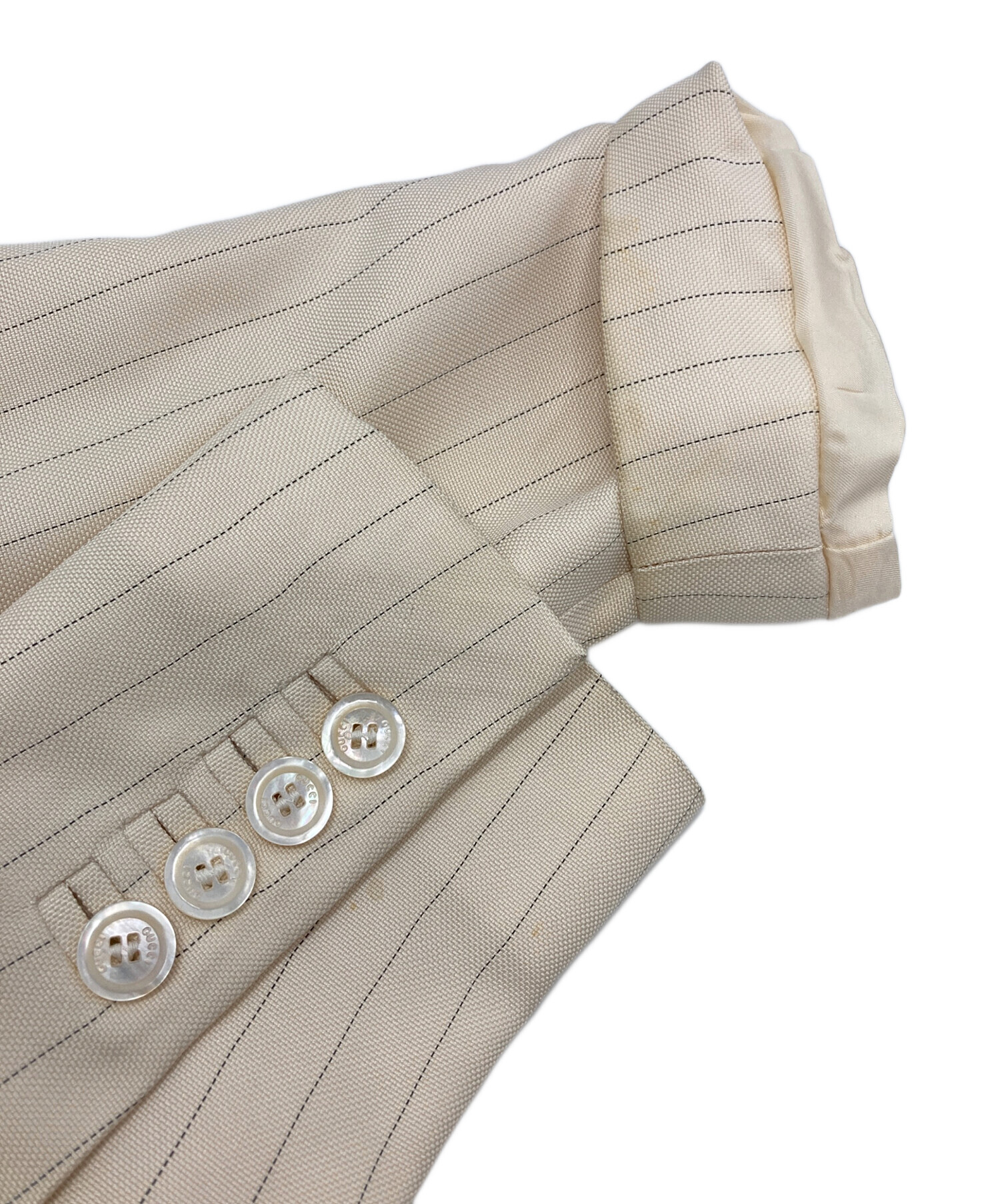 中古・古着通販】GUCCI (グッチ) ストライプテーラードジャケット