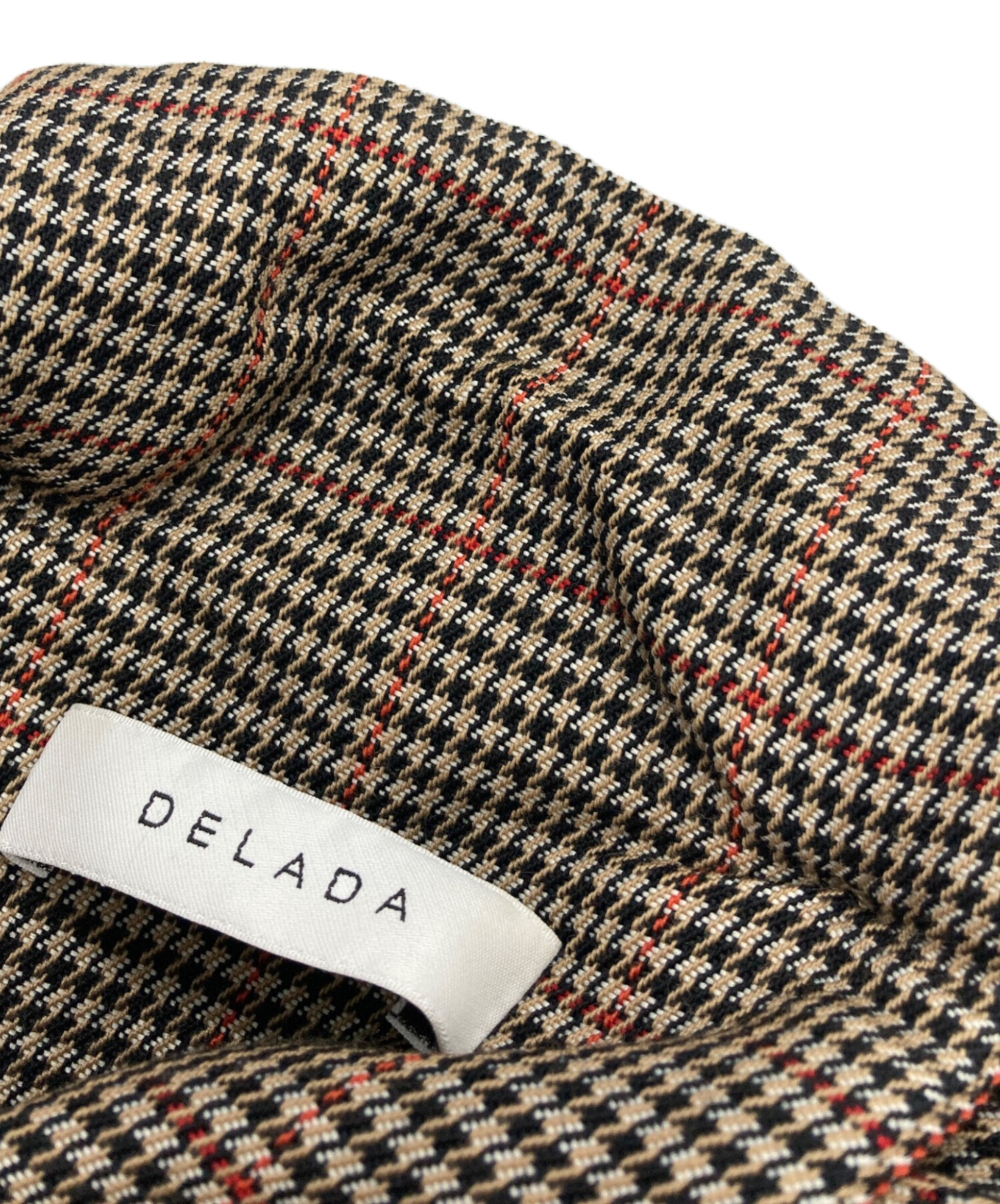 【最終値下げ】delada ジャケット　DELADA 中古・古着通販】DELADA (デラダ) ダブルジャケット ブラウン サイズ