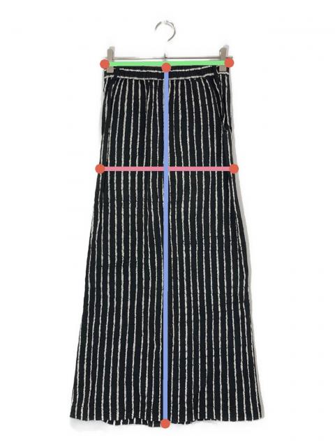 最終お値下げ！ISSEY MIYAKE、インディアン調ストライプ スカート 中古・古着通販】ISSEY MIYAKE (イッセイミヤケ) 刺繍ストライプ